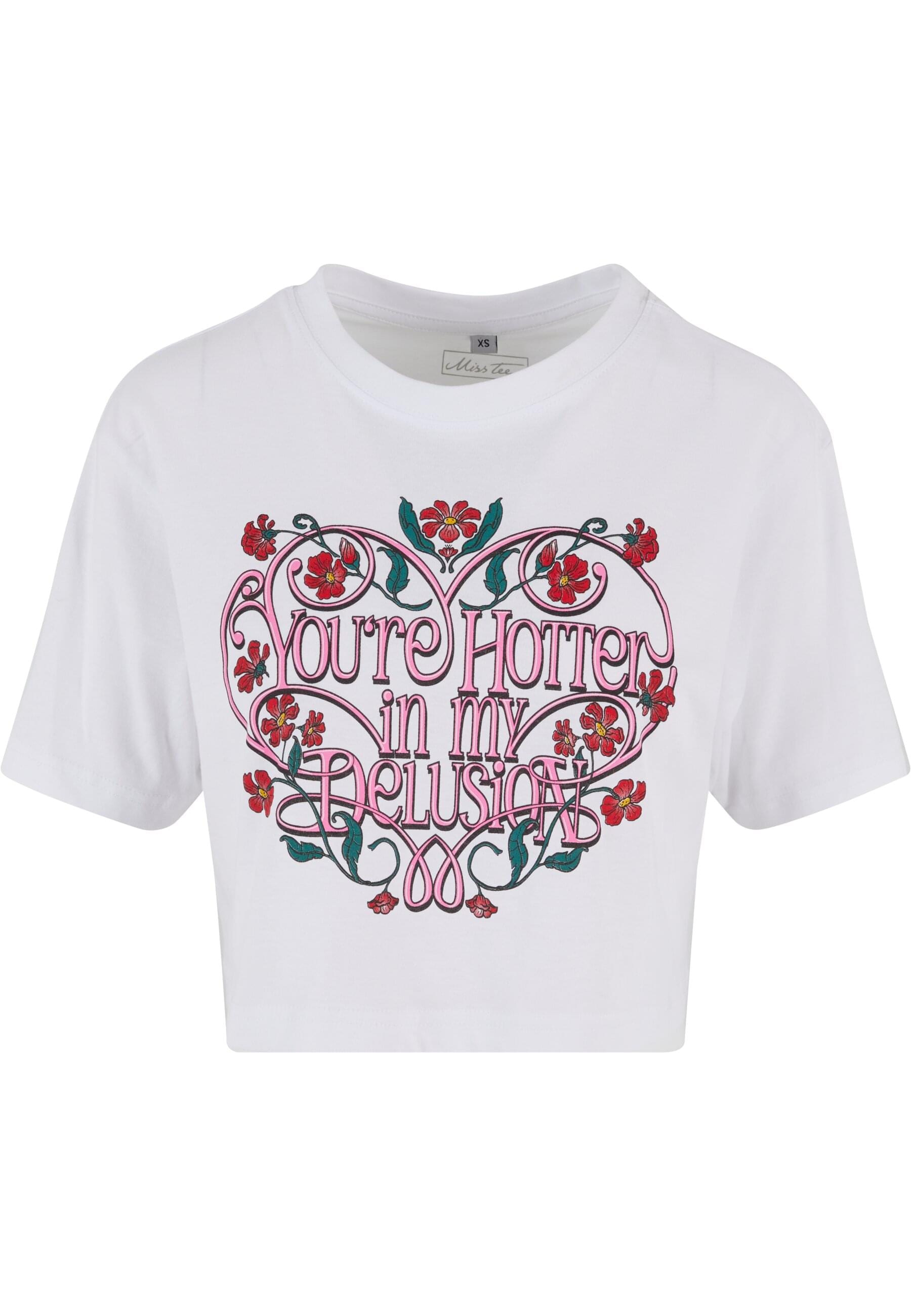 Miss Tee T-Shirt "Miss Tee Damen Hotter Delusion Ladies Short Overized Tee" günstig online kaufen