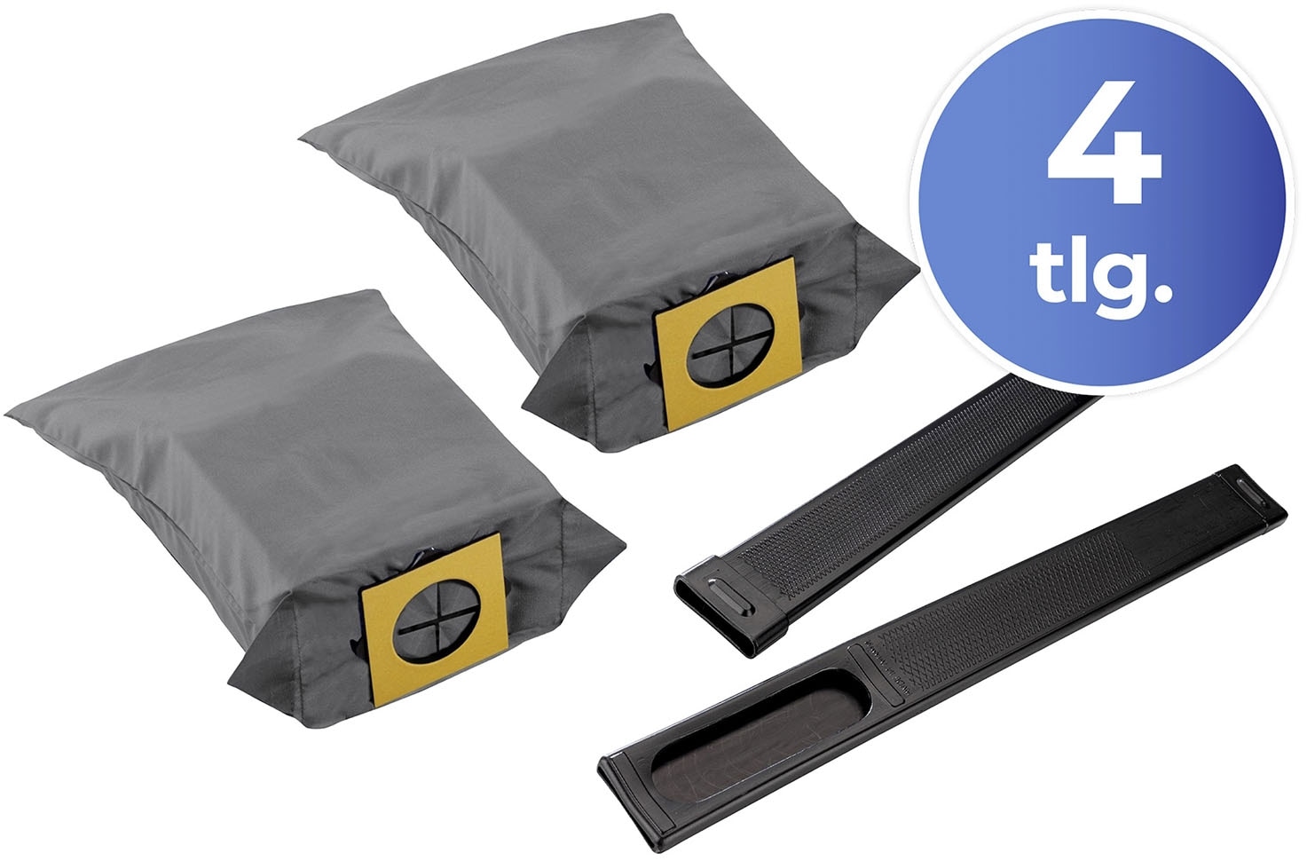 Maximex Staubsaugerdüsen-Set »Staubsauger-Schwert und Staubsaugerbeutel«, (Set, 4 tlg.), für herkömmliche Staubsauger, Beutel dauerhaft verwendbar und waschbar