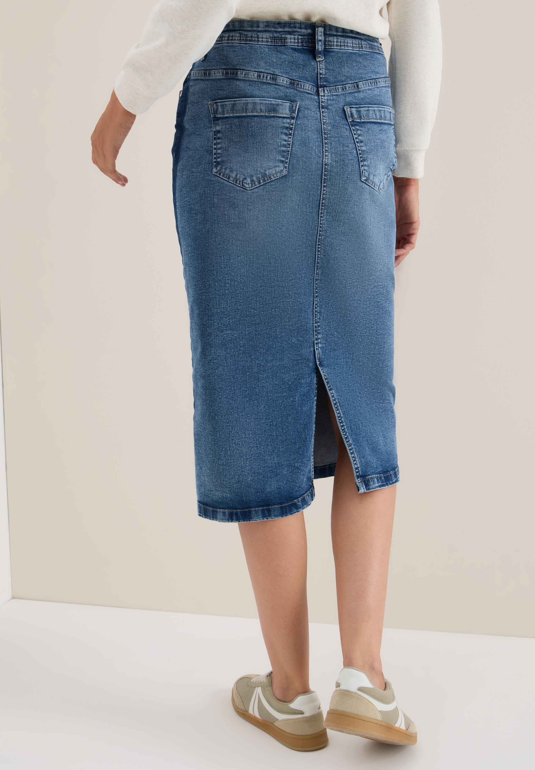 Cecil Jeansrock, aus Baumwolle mit Stretchanteil