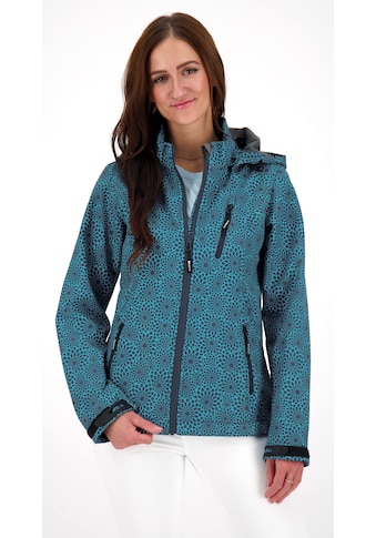 Softshelljacke »SHELBY PEAK DC«, leichte Softshelljacke mit All-Over-Print und...