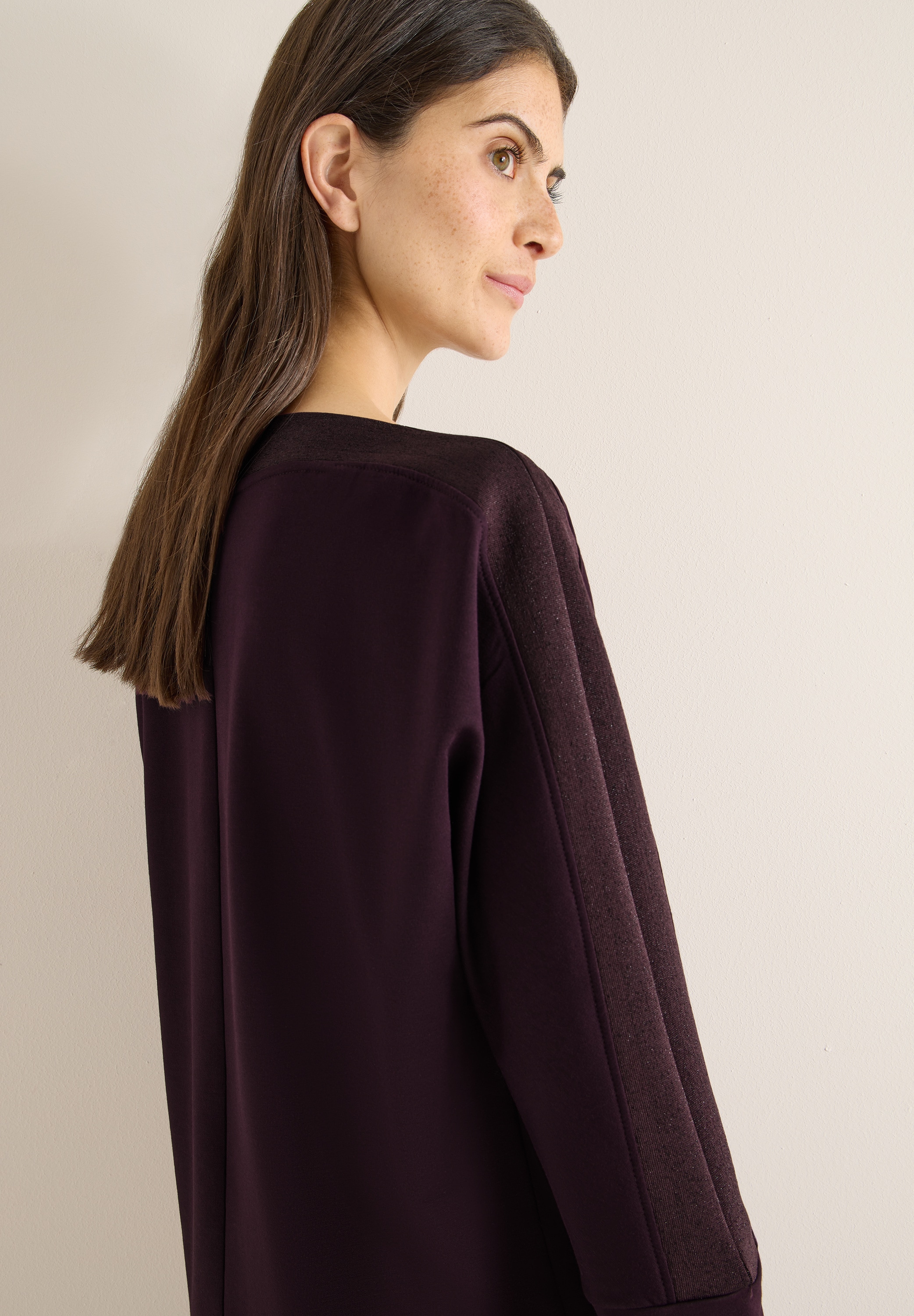 Cecil Fledermausshirt mit Tape und 3/4 Ärmel