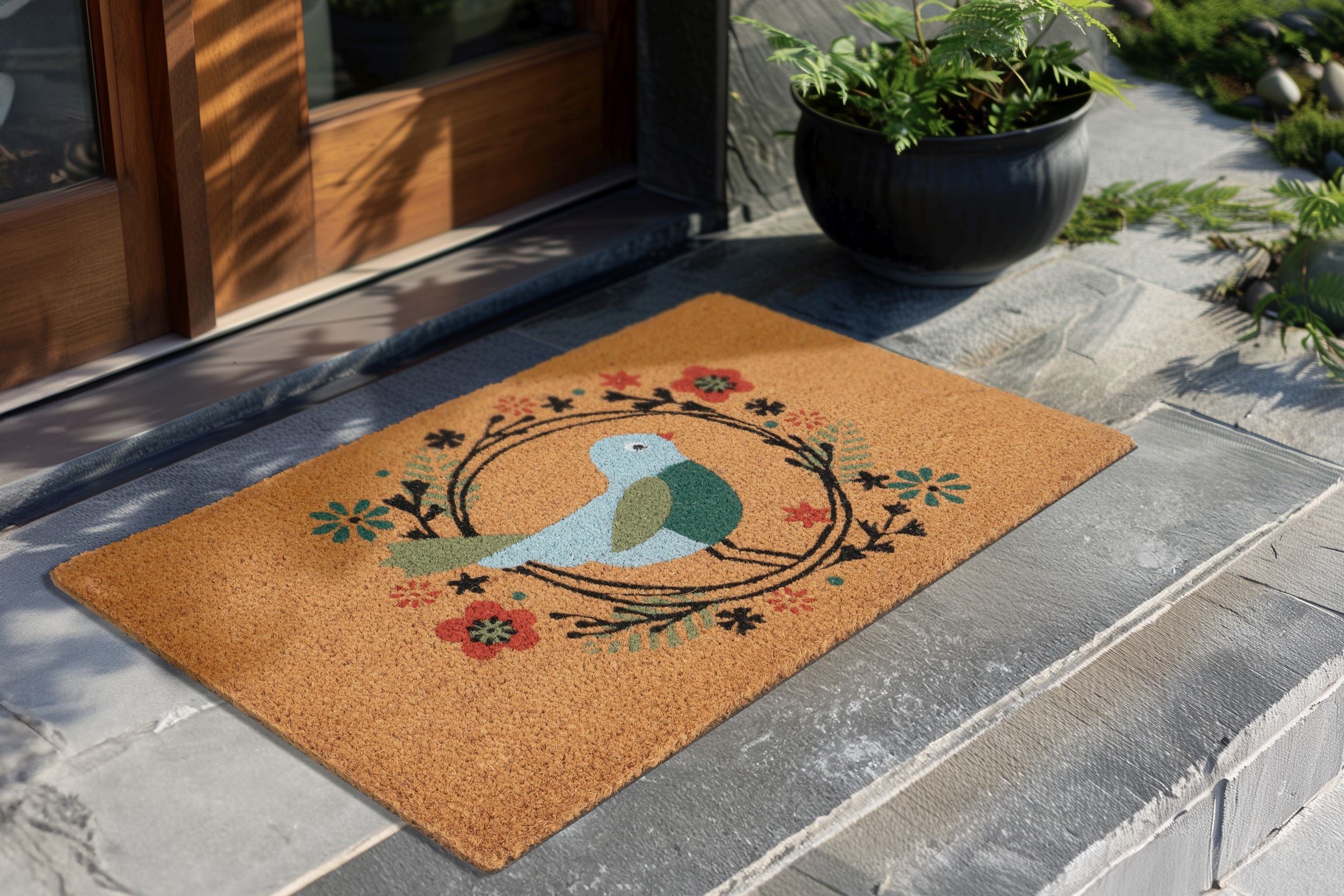 Kayoom Fußmatte "Familiy 325" rechteckig 18 mm Höhe Türmatte, Eingang, Koko günstig online kaufen