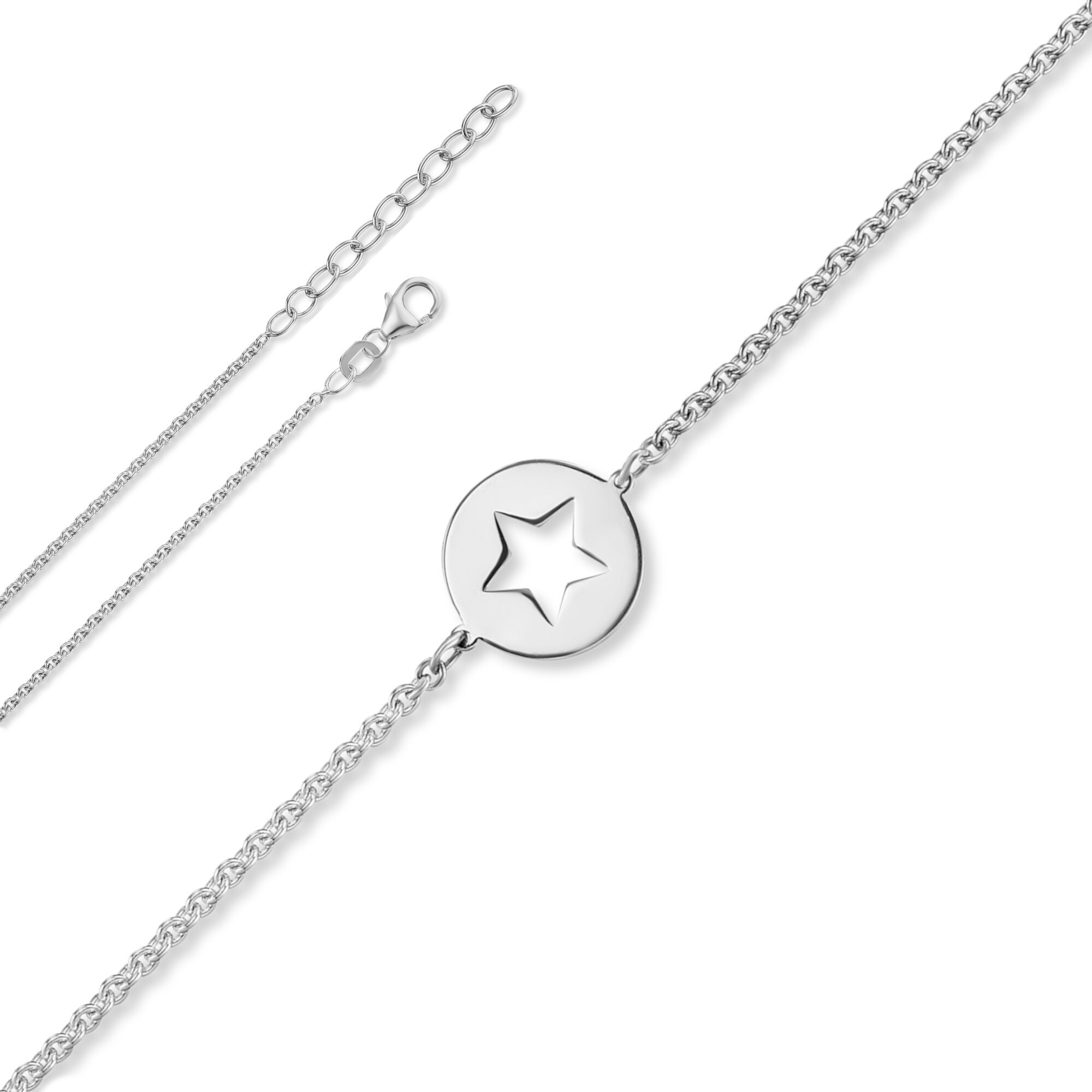 ONE ELEMENT Silberarmband »Stern Armband aus 925 Silber 16 cm Ø«, Damen  Silber Schmuck Rundankerkette Stern kaufen | BAUR