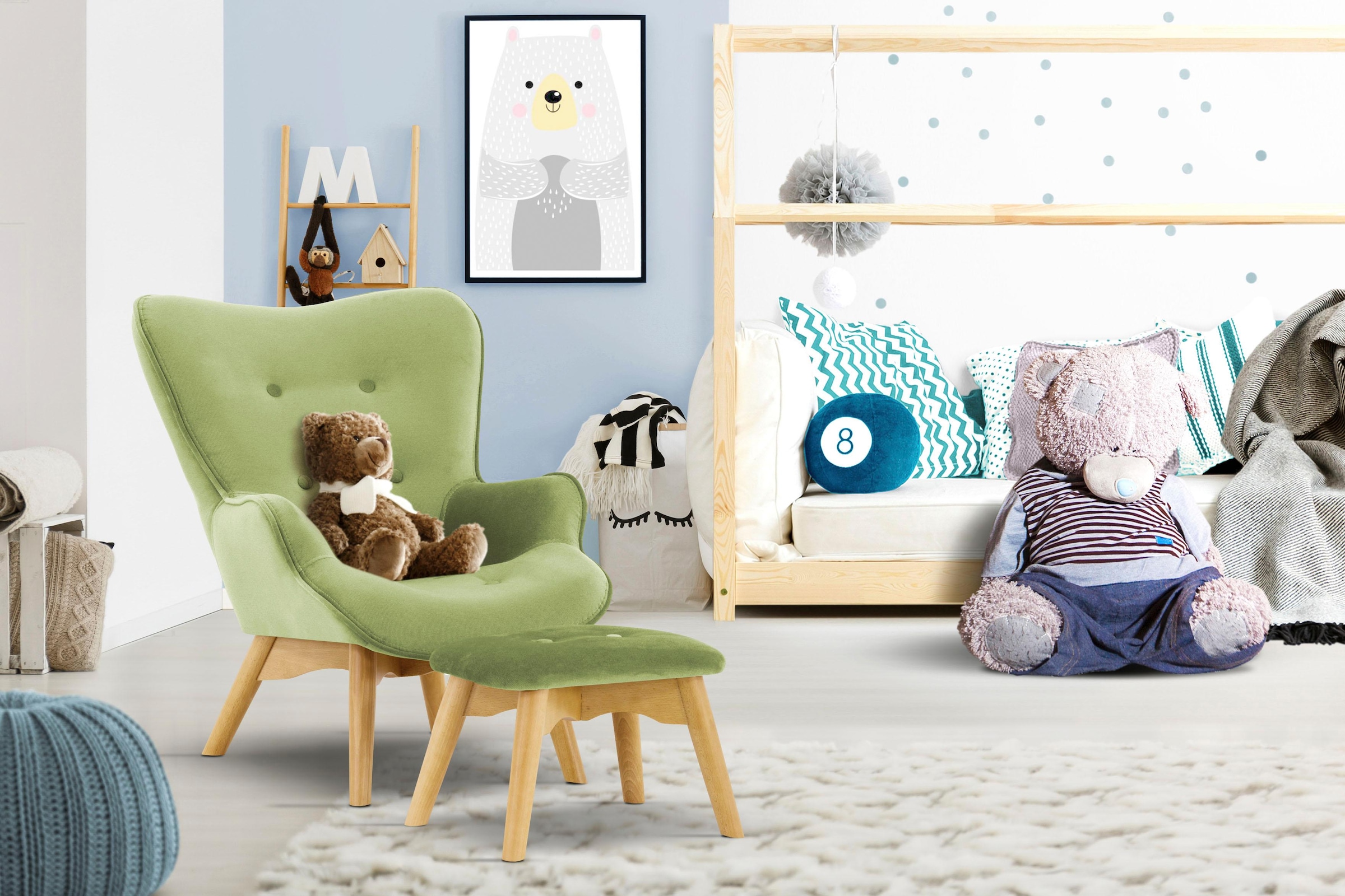 Home affaire Sessel "Duca Mini" in kleiner Ausführung für Kinder günstig online kaufen