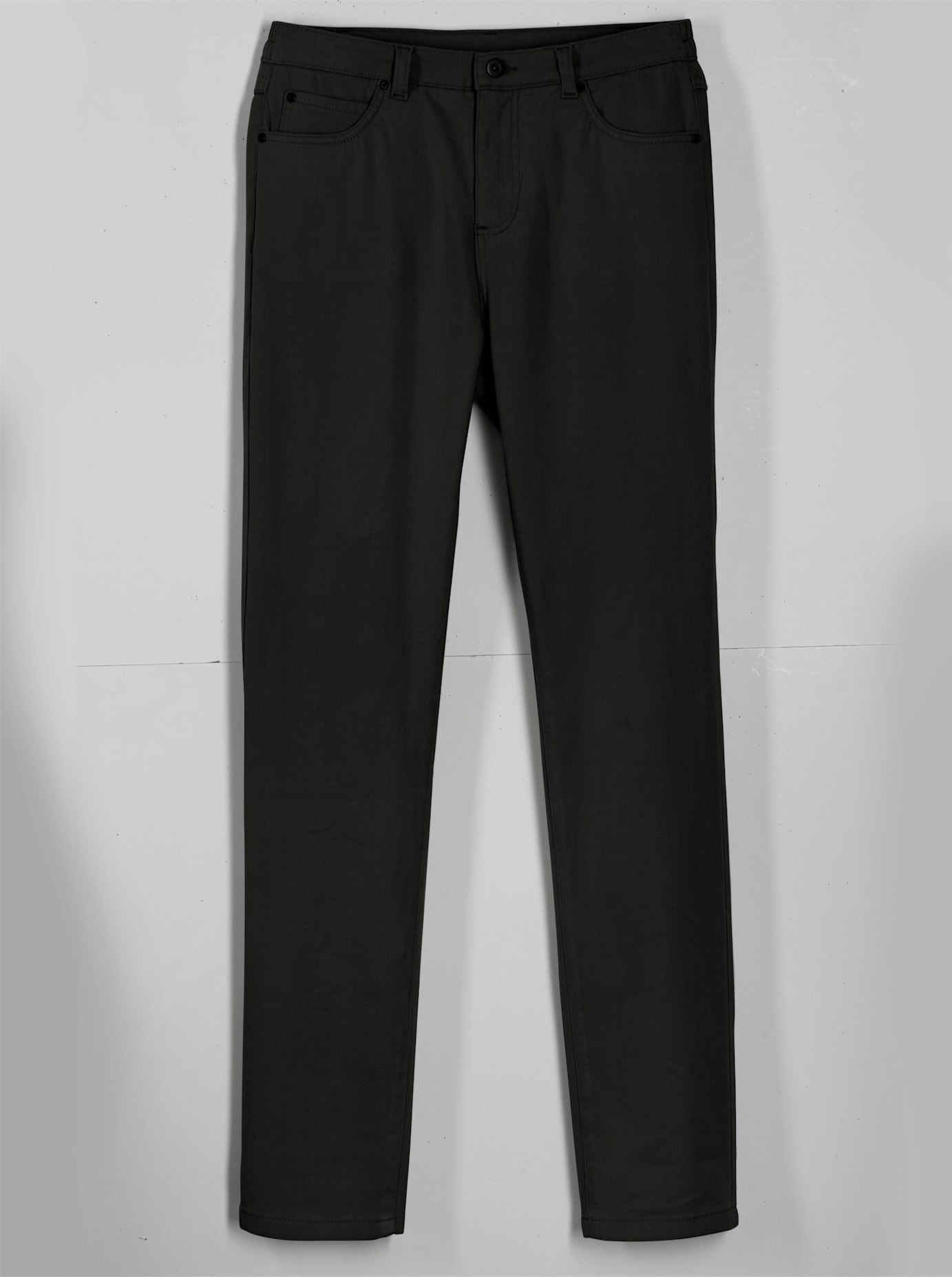 5-Pocket-Jeans CLASSIC BASICS, Damen, Gr. 26, Kurzgrößen, schwarz, 98% Baumwolle, 2% Elasthan, unifarben, lang, Jeans 5-Pocket-Jeans 3