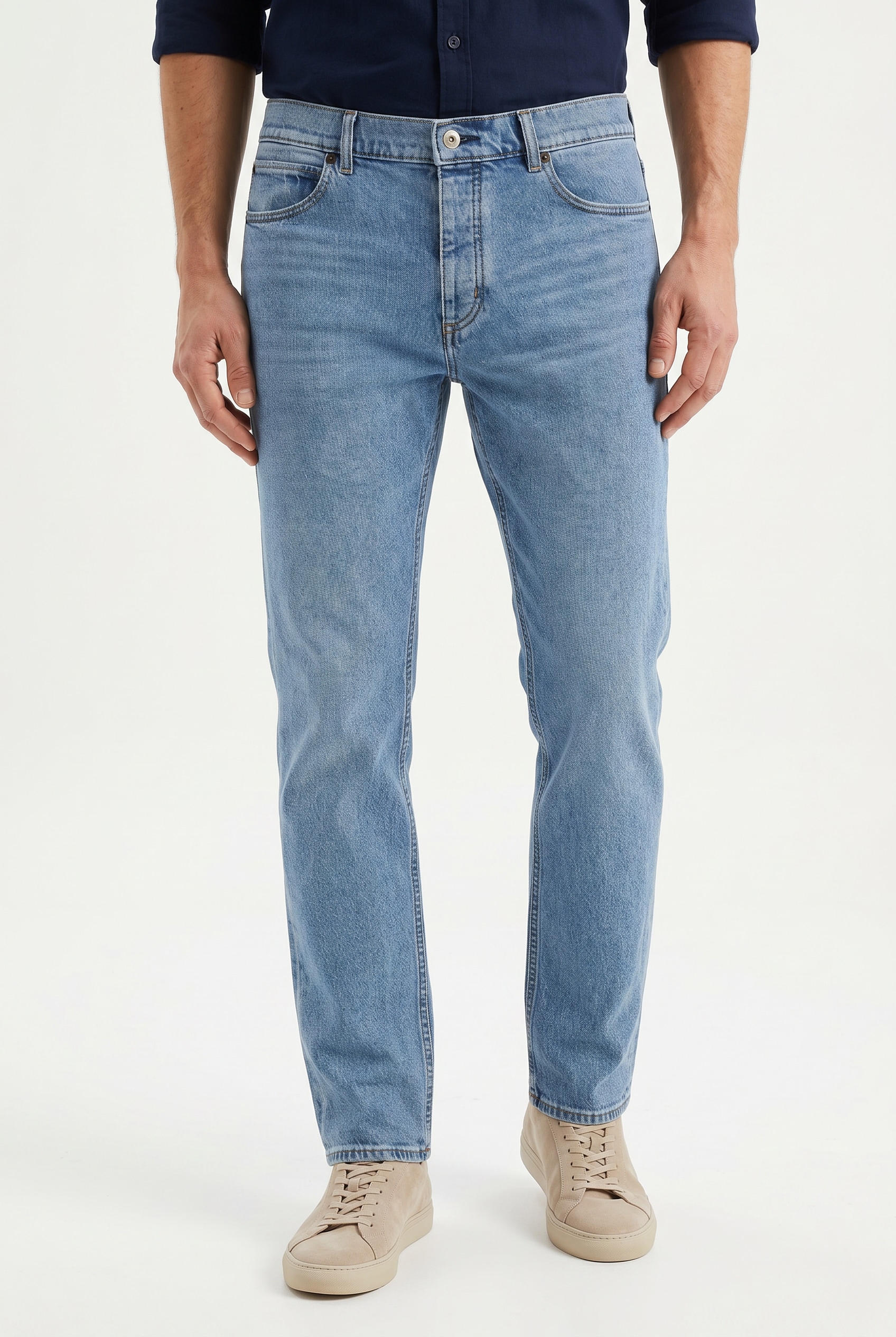 HUGO Tapered-fit-Jeans "Brody" mit Stone-washed-Finish