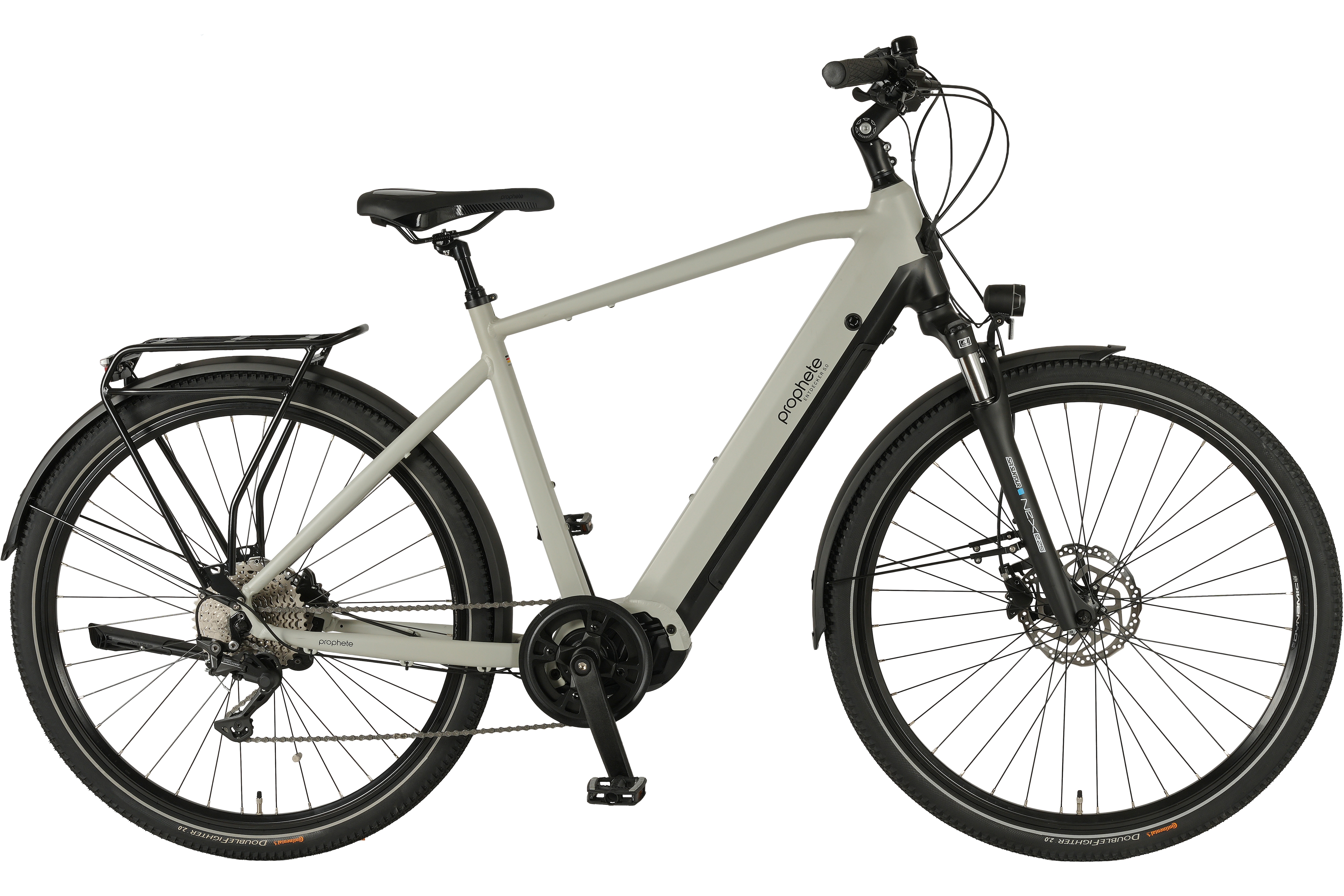 Prophete "Entdecker 5.0" 10 Gang Shimano Deore Schaltwerk Kettenschaltung Mittelmotor 250 W Pedelec, Elektrofahrrad für Herren