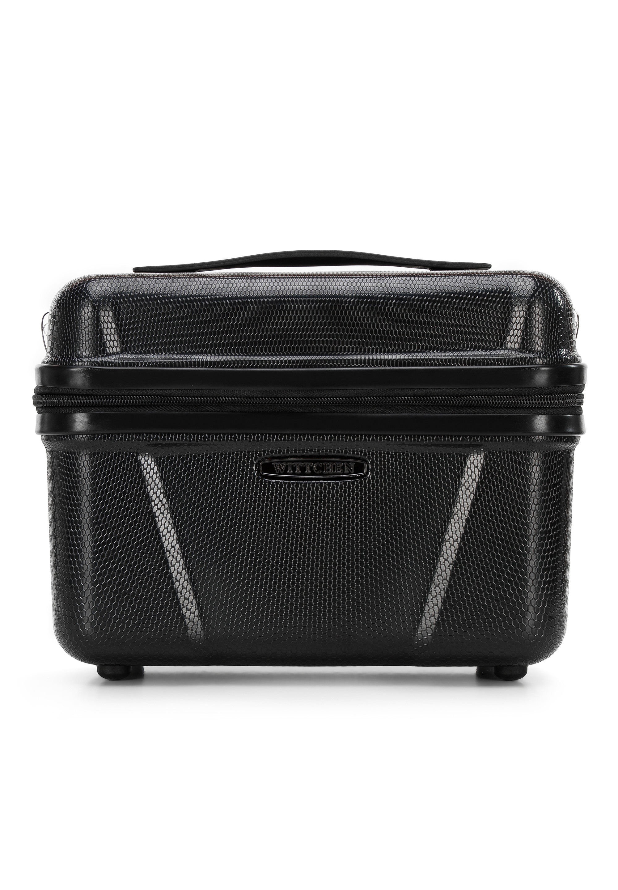 Handgepäckkoffer »EXPLORER LINE«, (nein), Black Geometric Polycarbonate Travel...