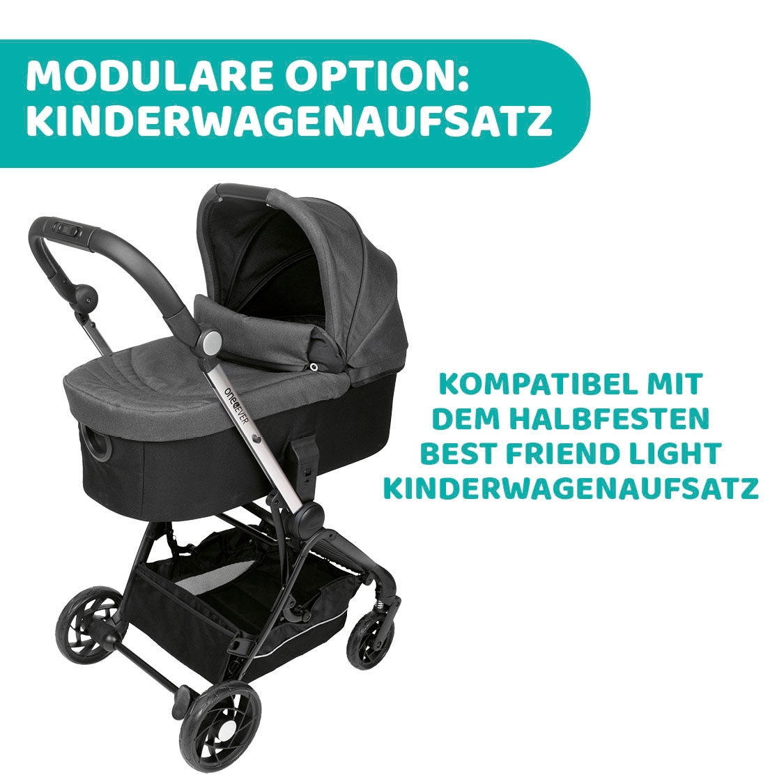 Chicco Kombi-Kinderwagen »Kinderwagen One4ever, pirate black«, mit zwei Sitzen