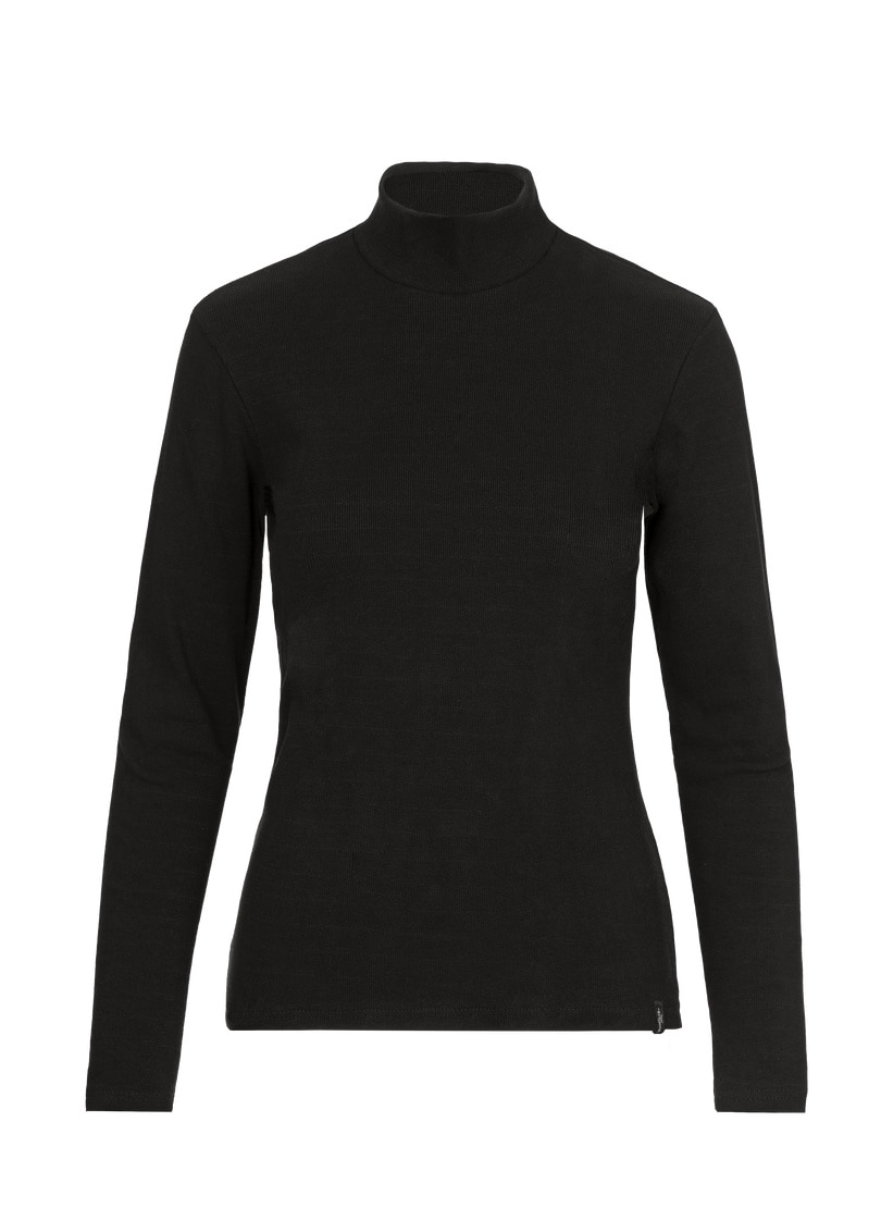 Trigema Longsleeve "TRIGEMA Langarm Shirt mit modischem Stehkragen"