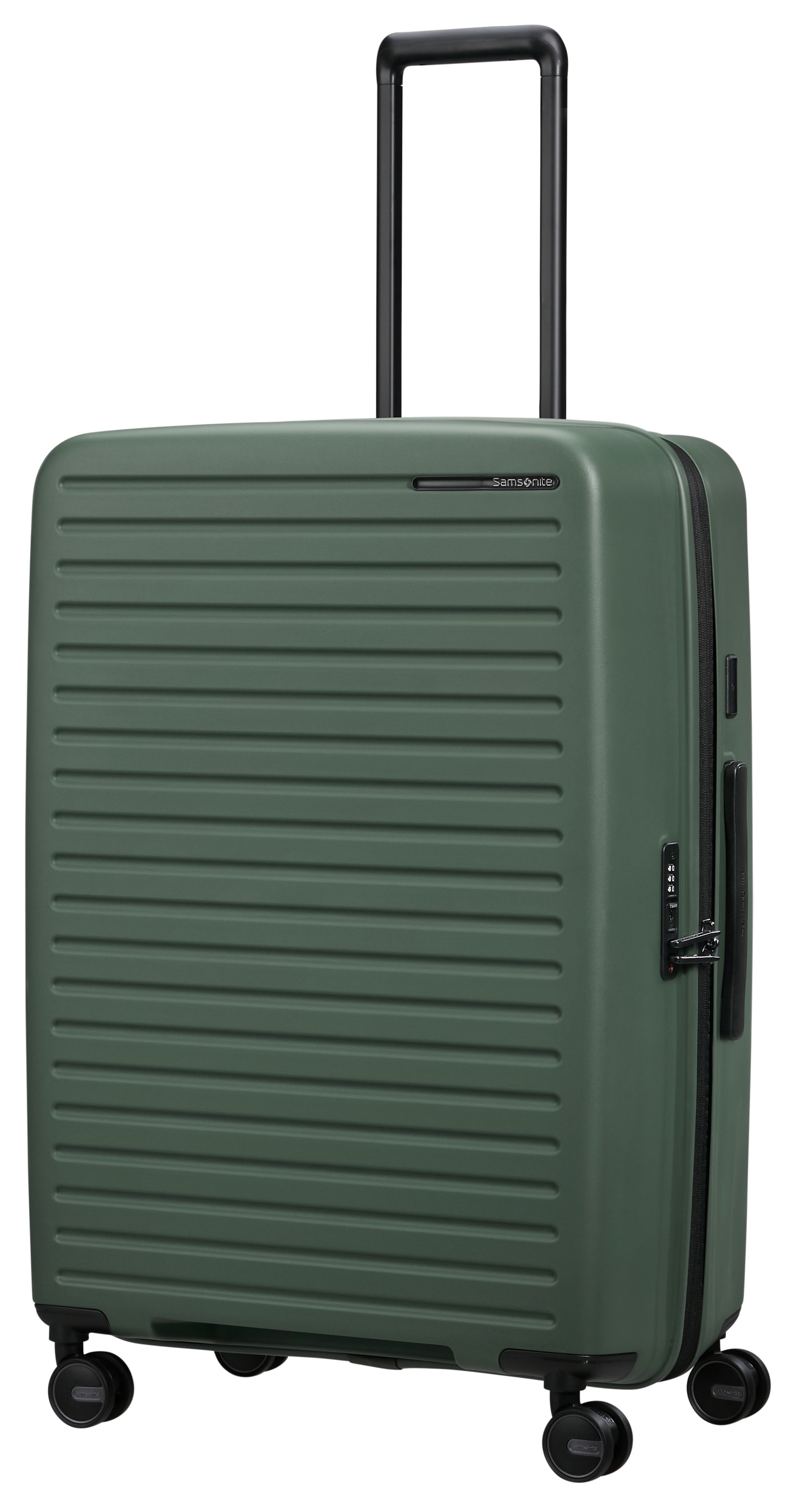 Samsonite Hartschalen-Trolley "RESTACKD, verschiedene Größen und Farben" mit Packtaschen, 99 l 4 Rollen für Urlaub, Reise, Ferien und Geschäftsreise, mit Volumenerweiterung