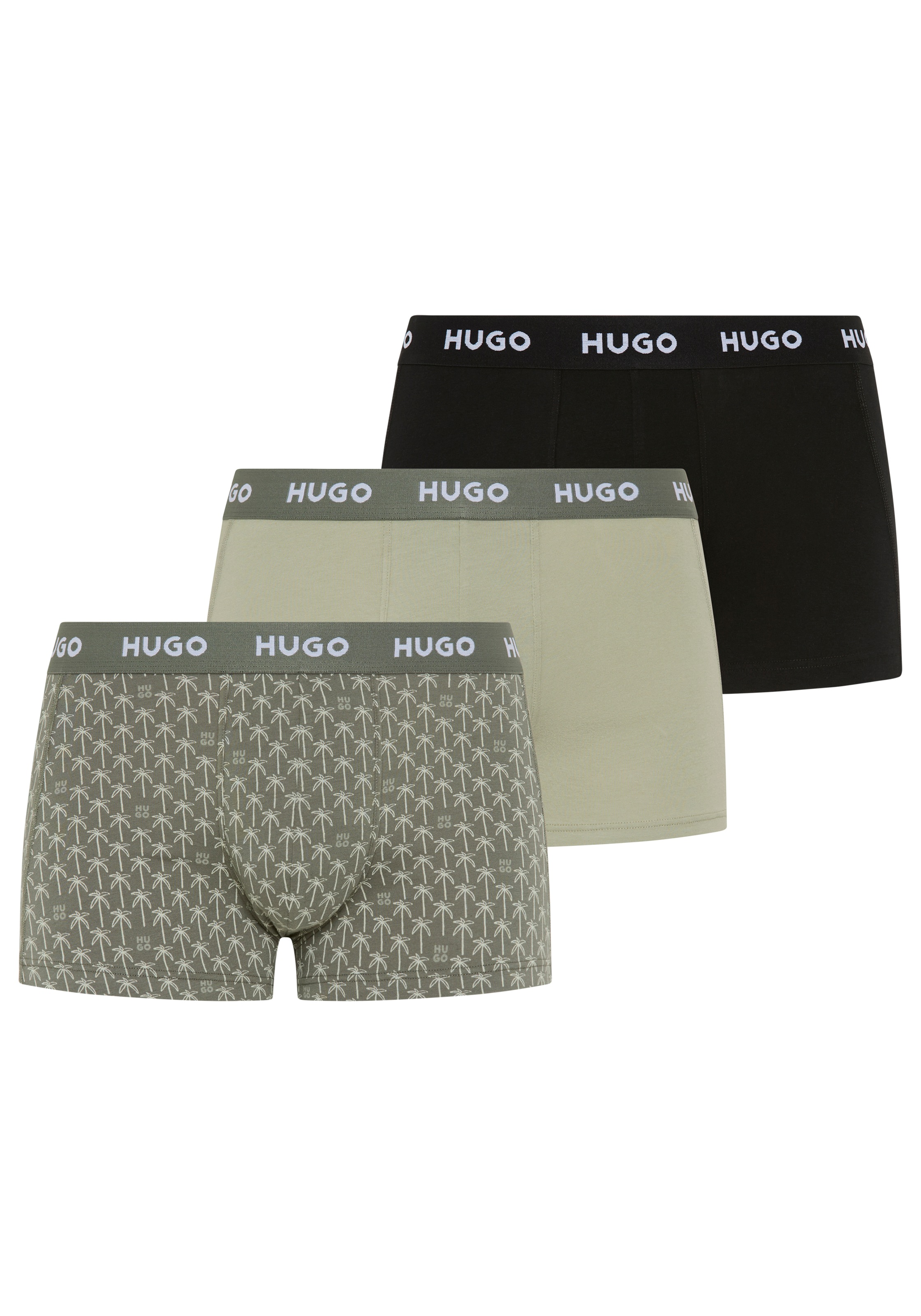 HUGO Underwear Trunk "TRUNK TRIPLET DESIGN" Packung, 3 Stk. mit Logobund günstig online kaufen
