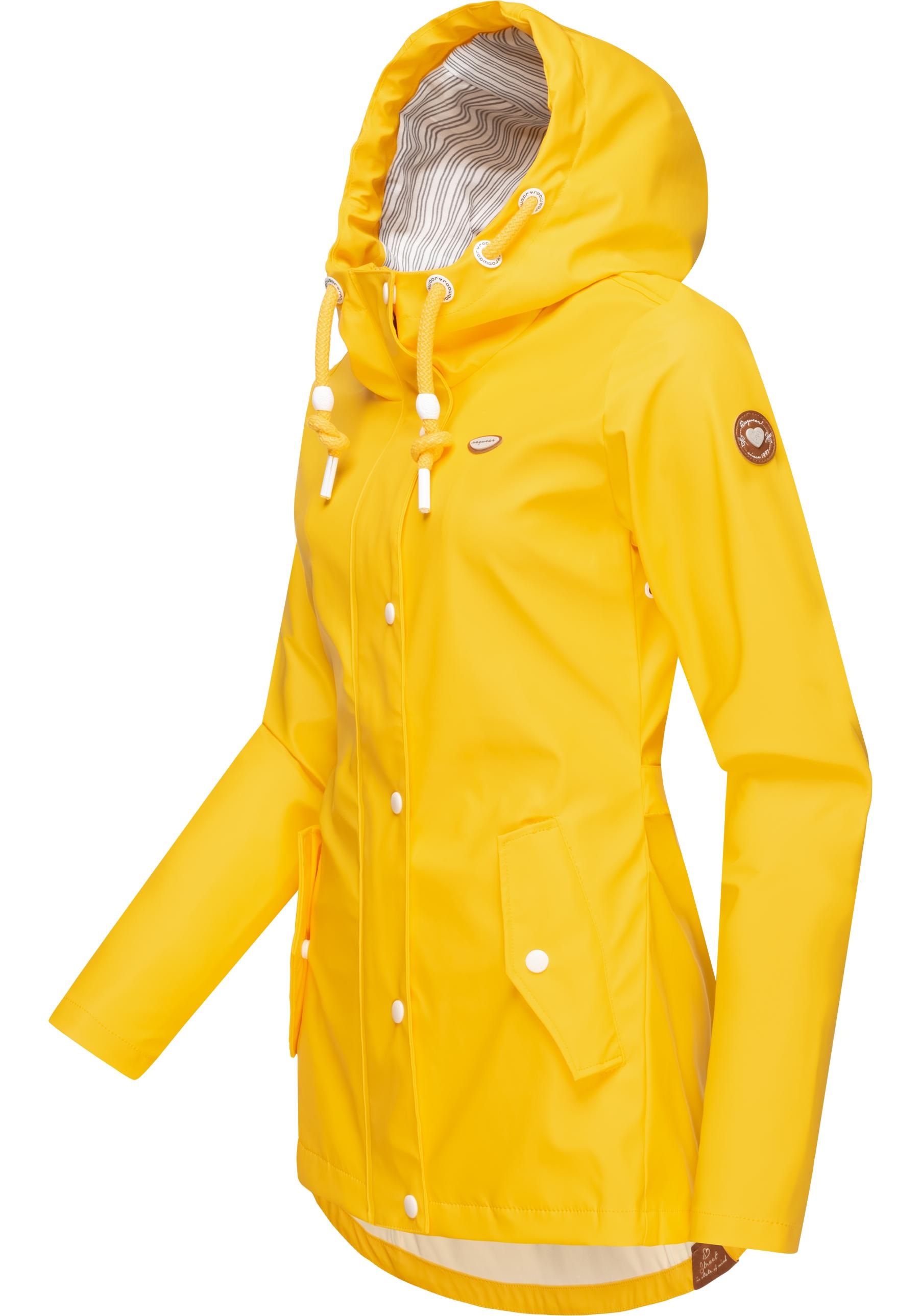 Ragwear Regenjacke »YM-Marge«, mit Kapuze, stylische Übergangsjacke mit großer Kapuze
