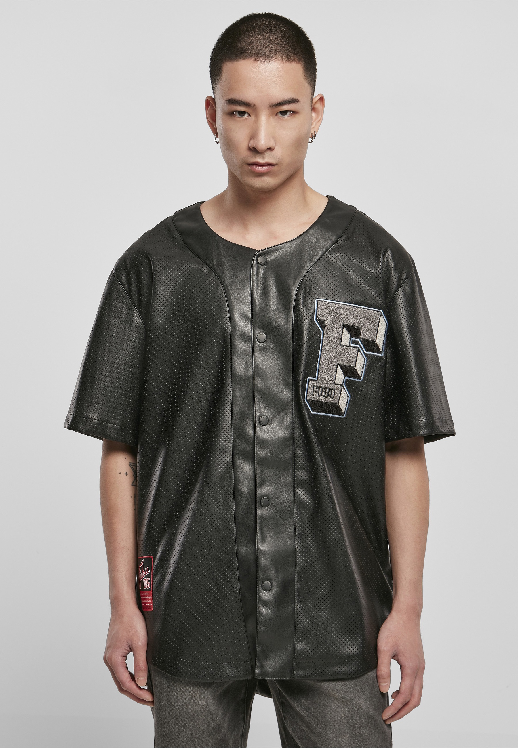 Fubu Kurzarmshirt »Fubu Herren College Leather Baseball Jersey« 1 Stk.
