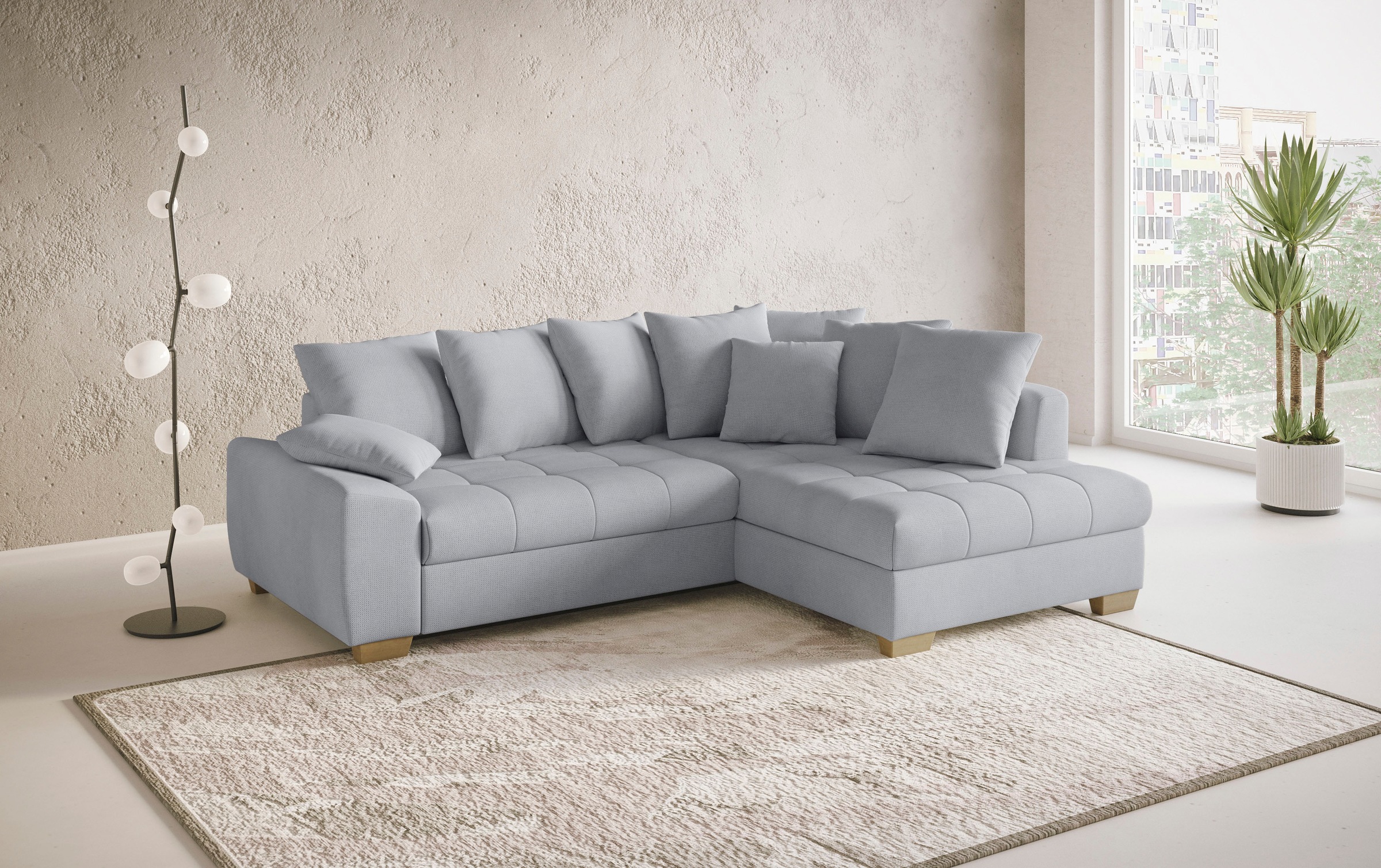 Mr. Couch Ecksofa "Nikita II, L-Form", Wahlweise mit Bettfunktion, Bettkast günstig online kaufen