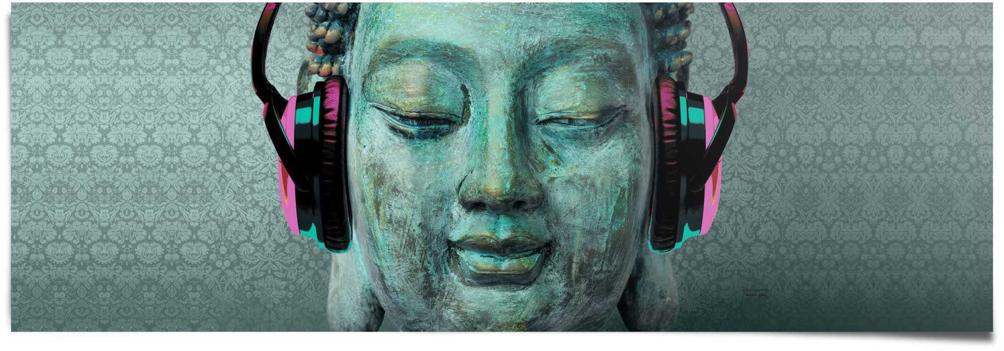 Reinders Poster "Buddha Kopfhörer" günstig online kaufen