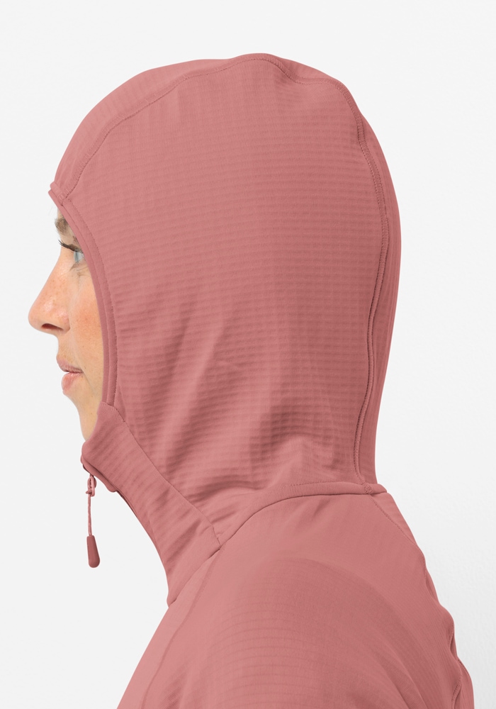 Jack Wolfskin Fleecejacke »KOLBENBERG HOODED FZ W«, mit Kapuze