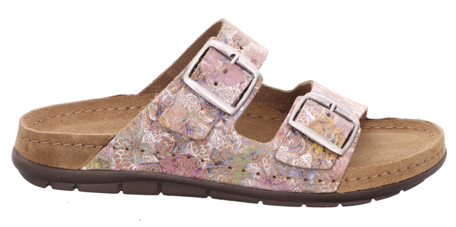 Rohde Pantolette »RODIGO«, Sommerschuh, Hausschuh, Schlappen, Strandschuh mit zwei Schnallen