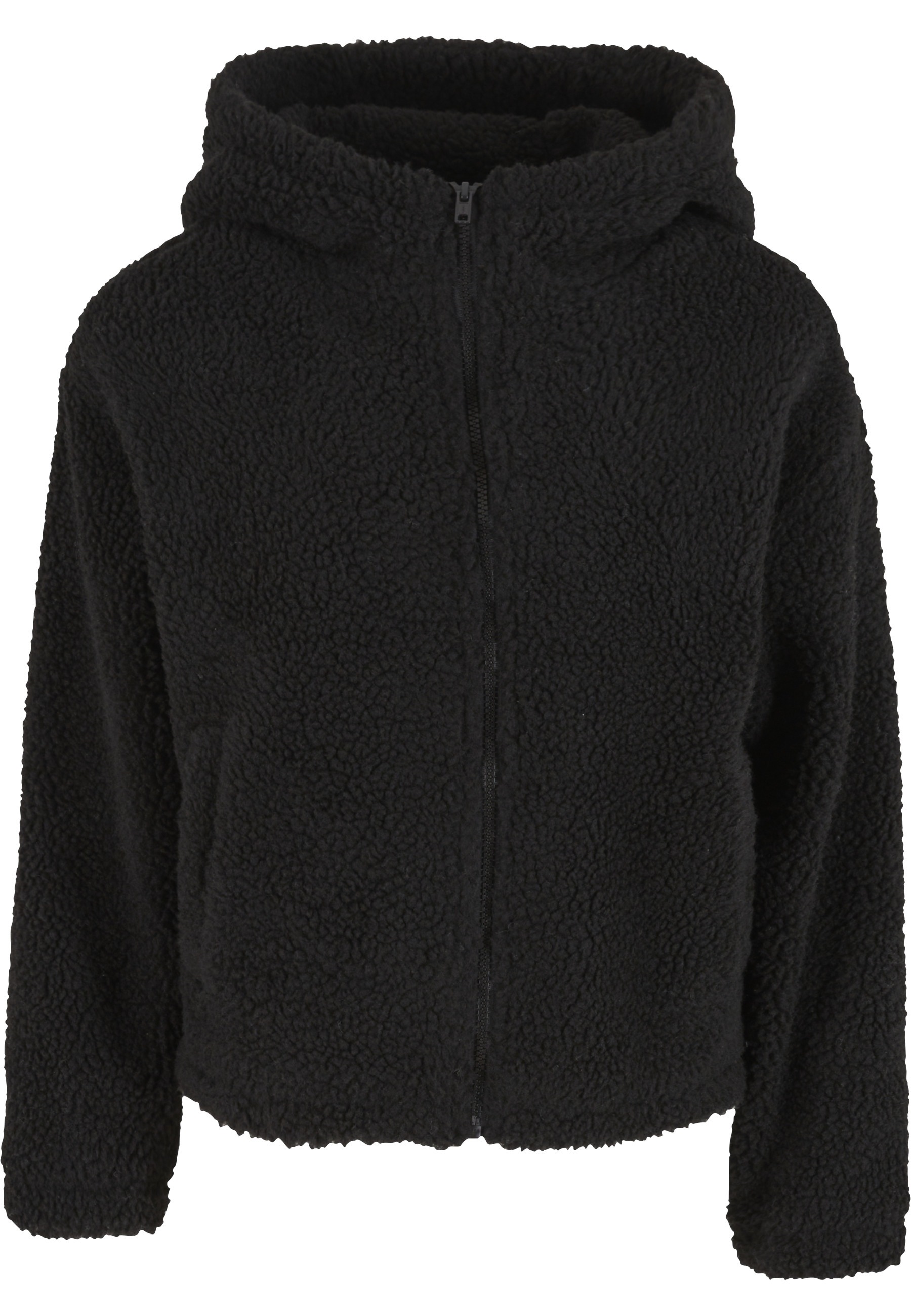 URBAN CLASSICS Langmantel "Urban Classics Ladies Short Hooded Sherpa Jacket"