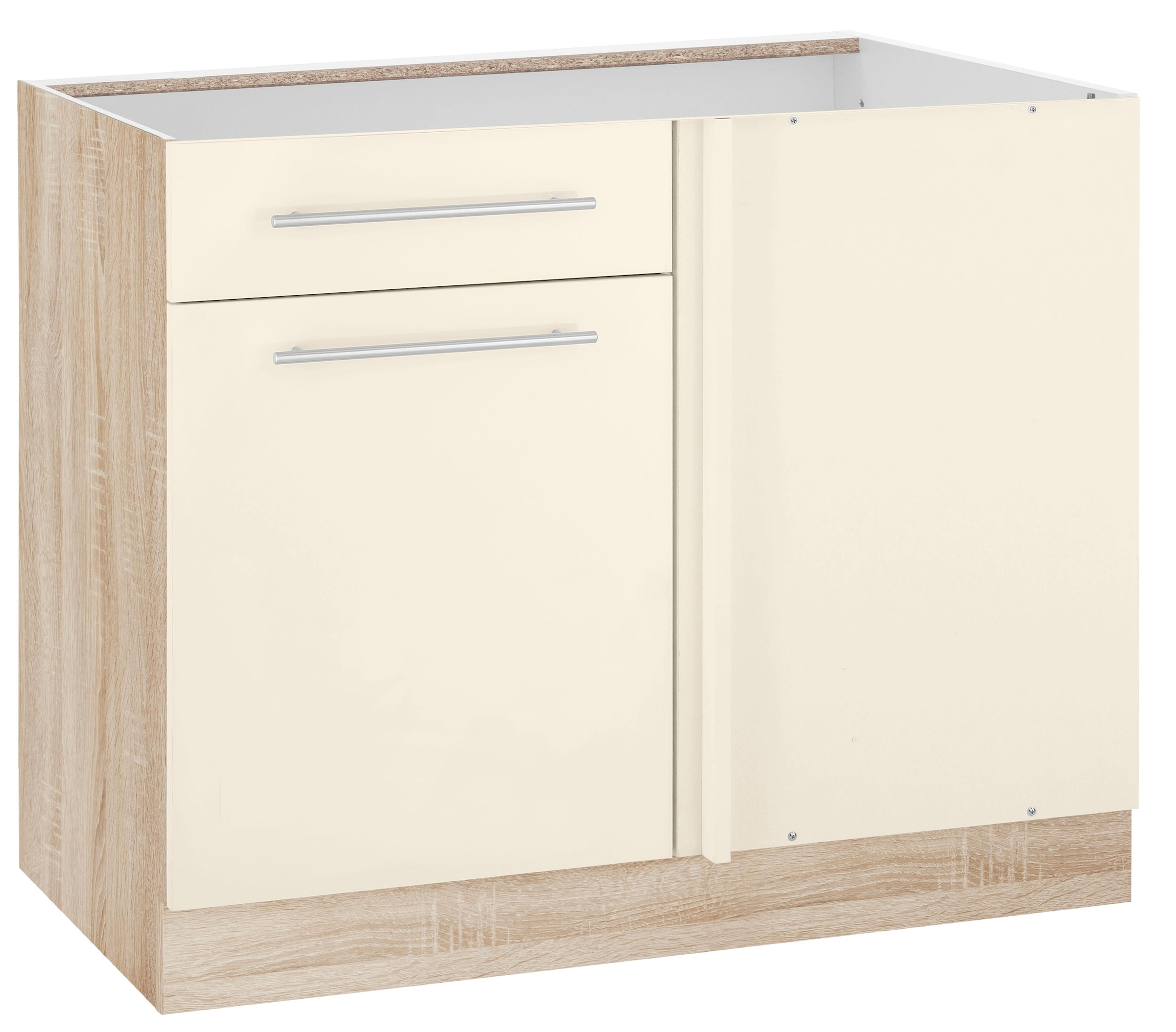 wiho Küchen Eckunterschrank "Flexi2, Soft-Close bei der Tür" Breite 100 cm, Planungsmaß 110 cm, inkl. verstellbaren Einlegeboden