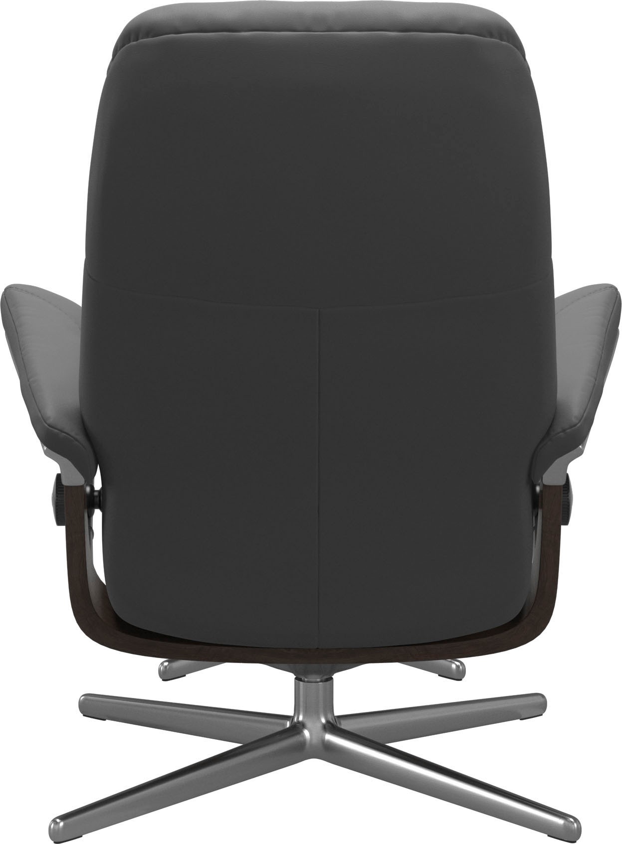 Stressless® Relaxsessel »Consul«, (Set, Relaxsessel mit Hocker), mit Hocker, mit Cross Base, Größe S, M & L, Holzakzent Wenge
