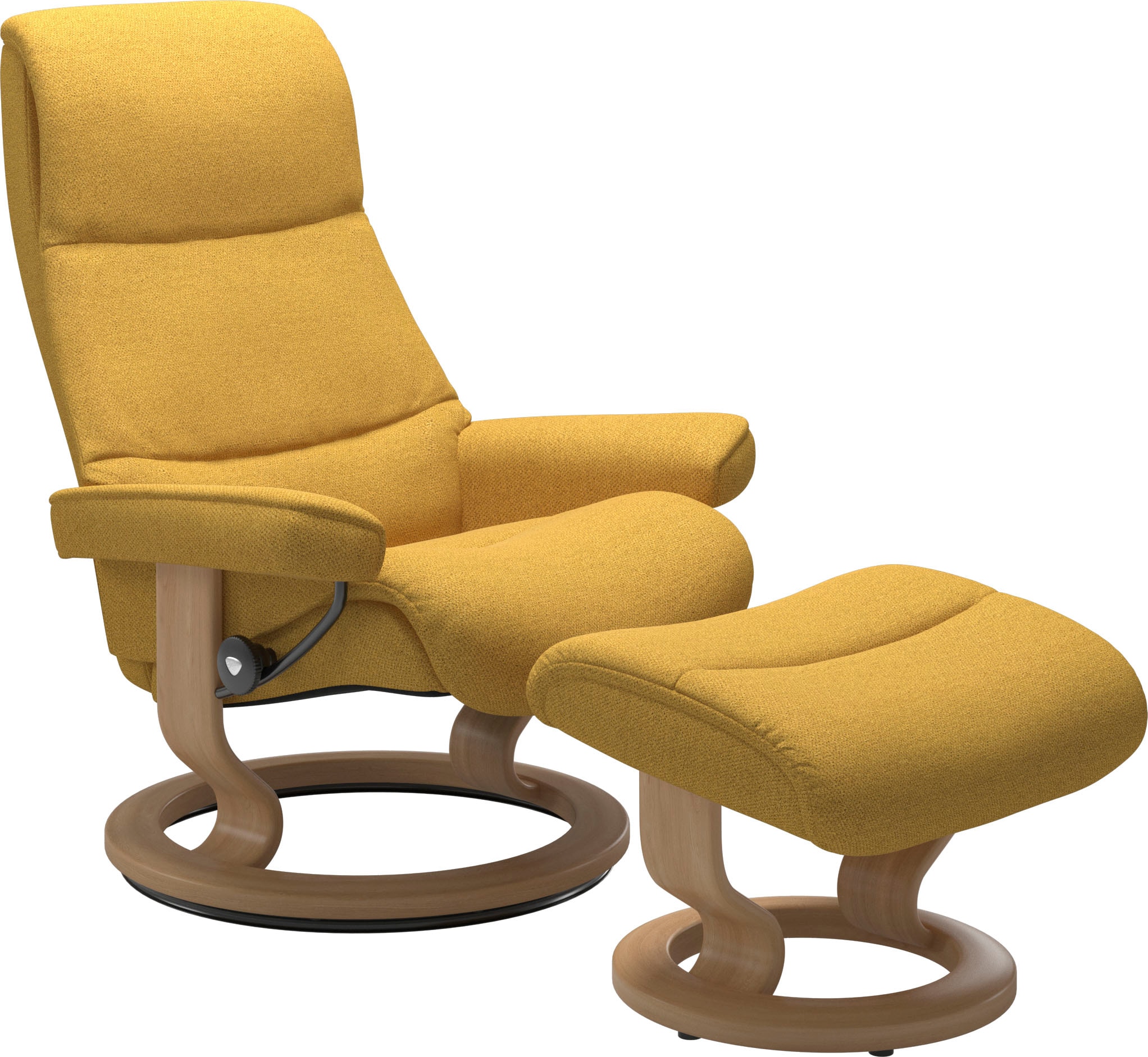 Stressless® Relaxsessel »View«, (Set, Relaxsessel mit Hocker), mit Classic  Base, Größe M,Gestell Eiche bestellen | BAUR