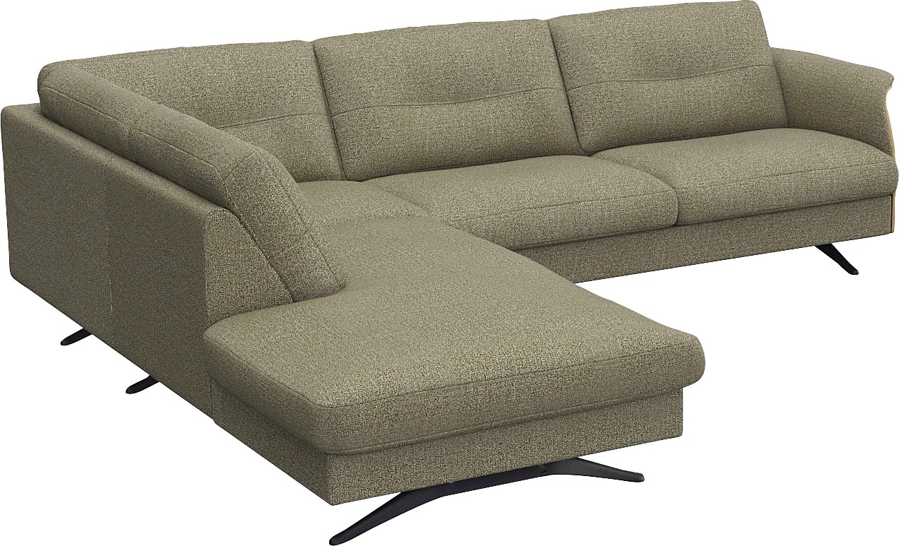 FLEXLUX Ecksofa »Glow bequem und komfortabel durch hochwertigen Sitzaufbau, L-Form«, Skandinavisches Design, In hochwertiger Verarbeitung