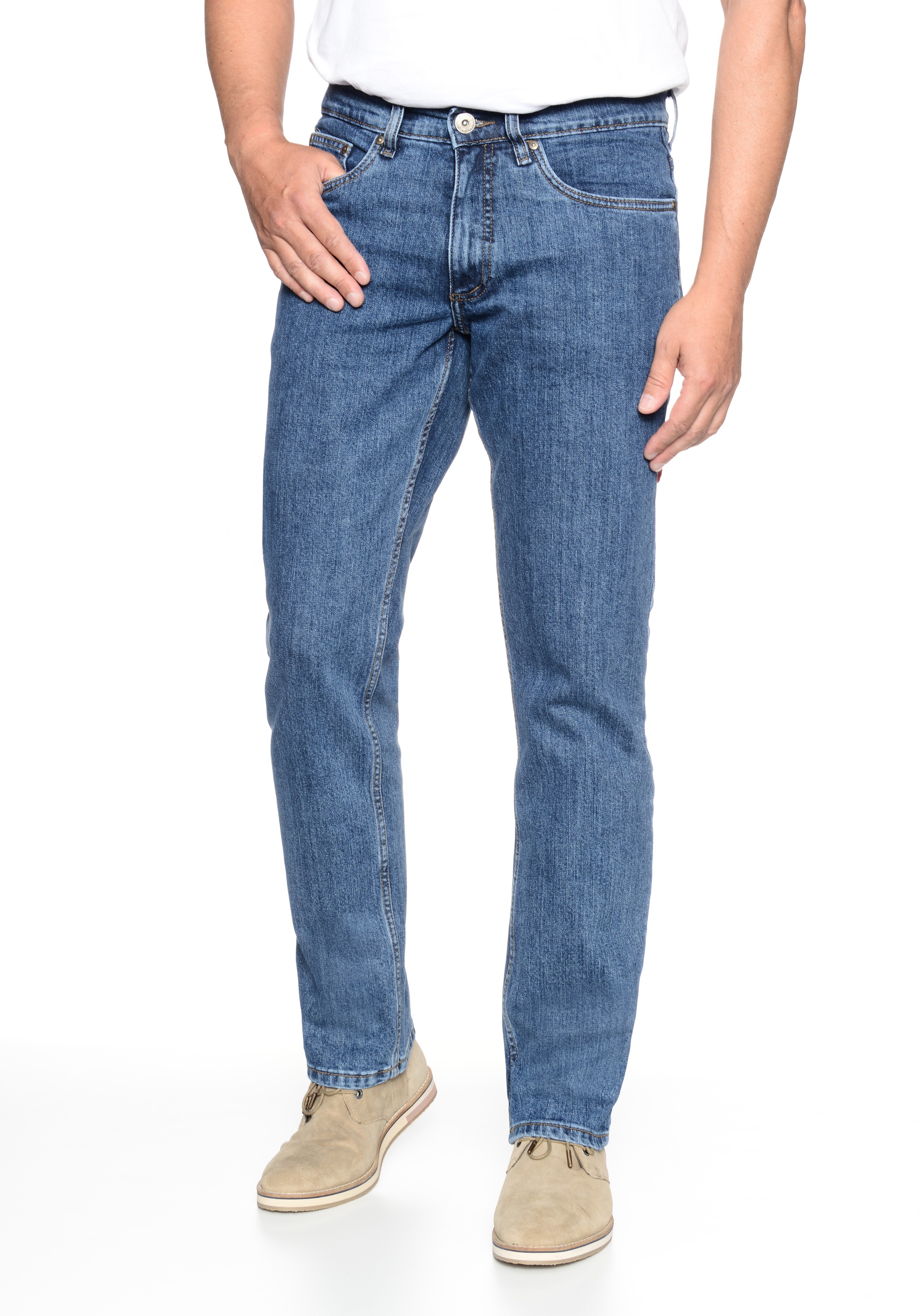HERO by John Medoox 5-Pocket-Jeans "Denver Regular Straight Stretch Jeans" günstig online kaufen