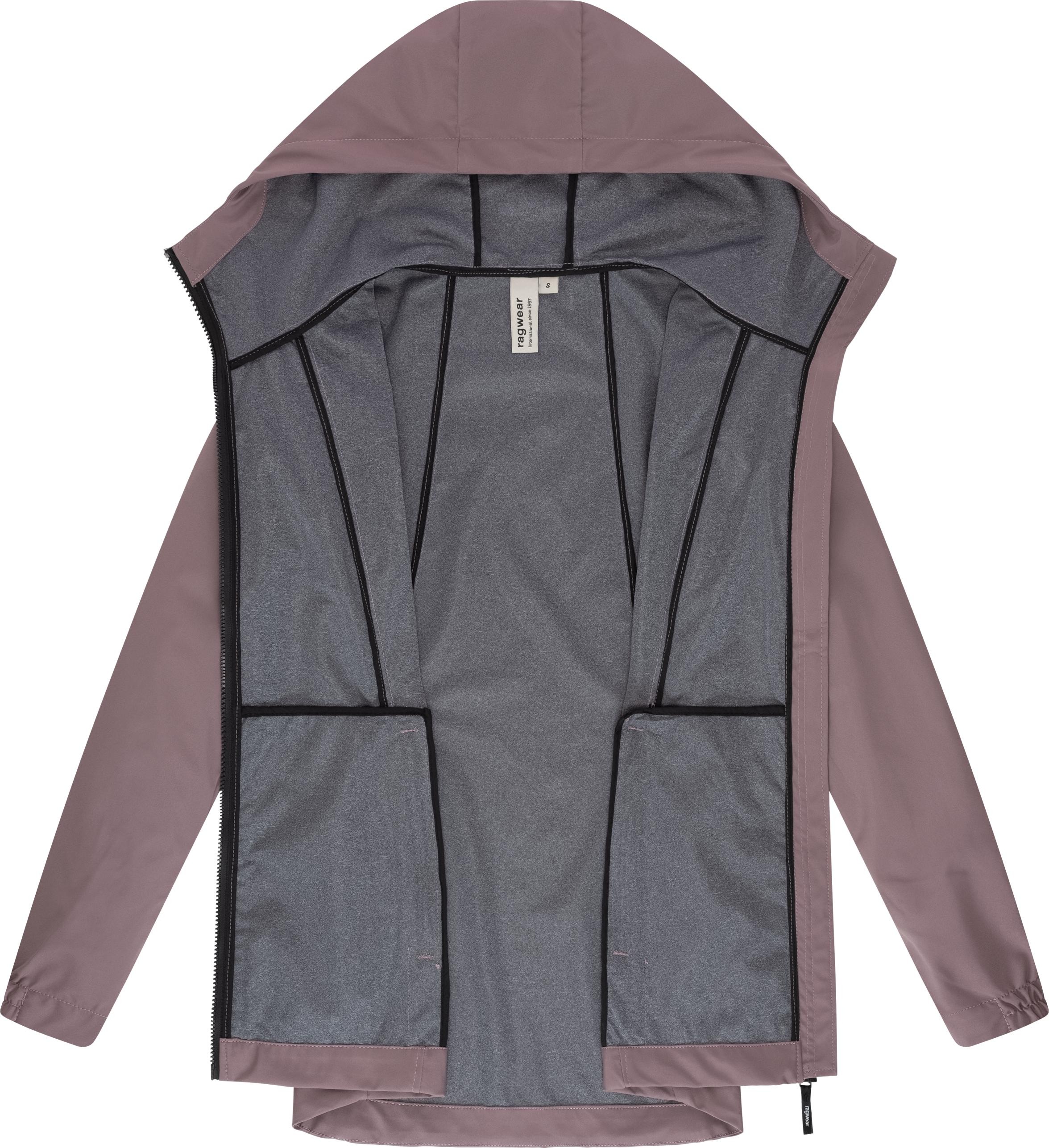 Ragwear Kurzmantel »Zuzka Sport«, Wasserdichter kurzer Übergangsmantel für Damen