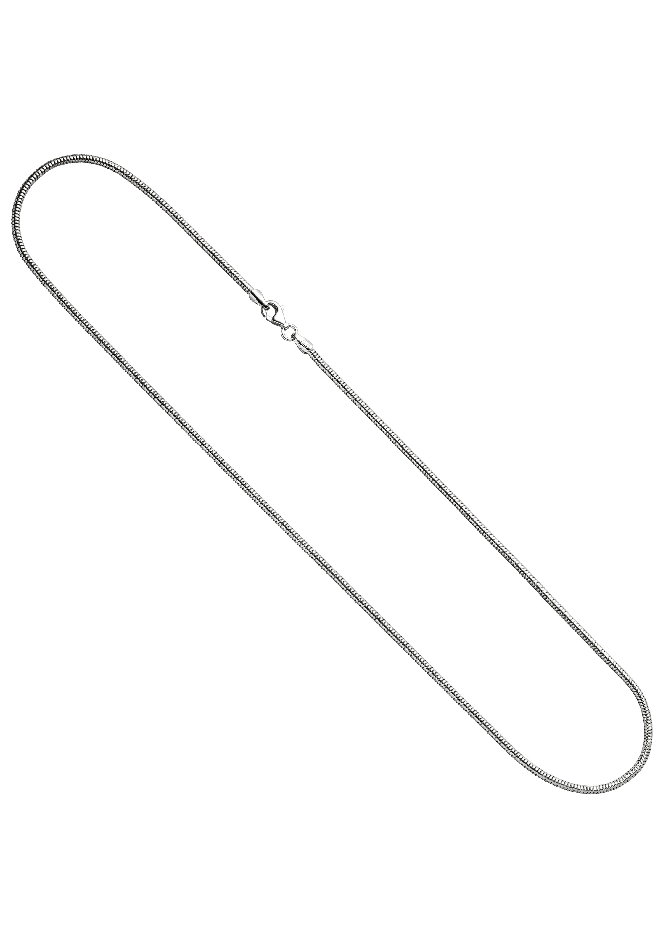 JOBO Silberkette, Schlangenkette 925 Silber 80 cm 1,6 mm