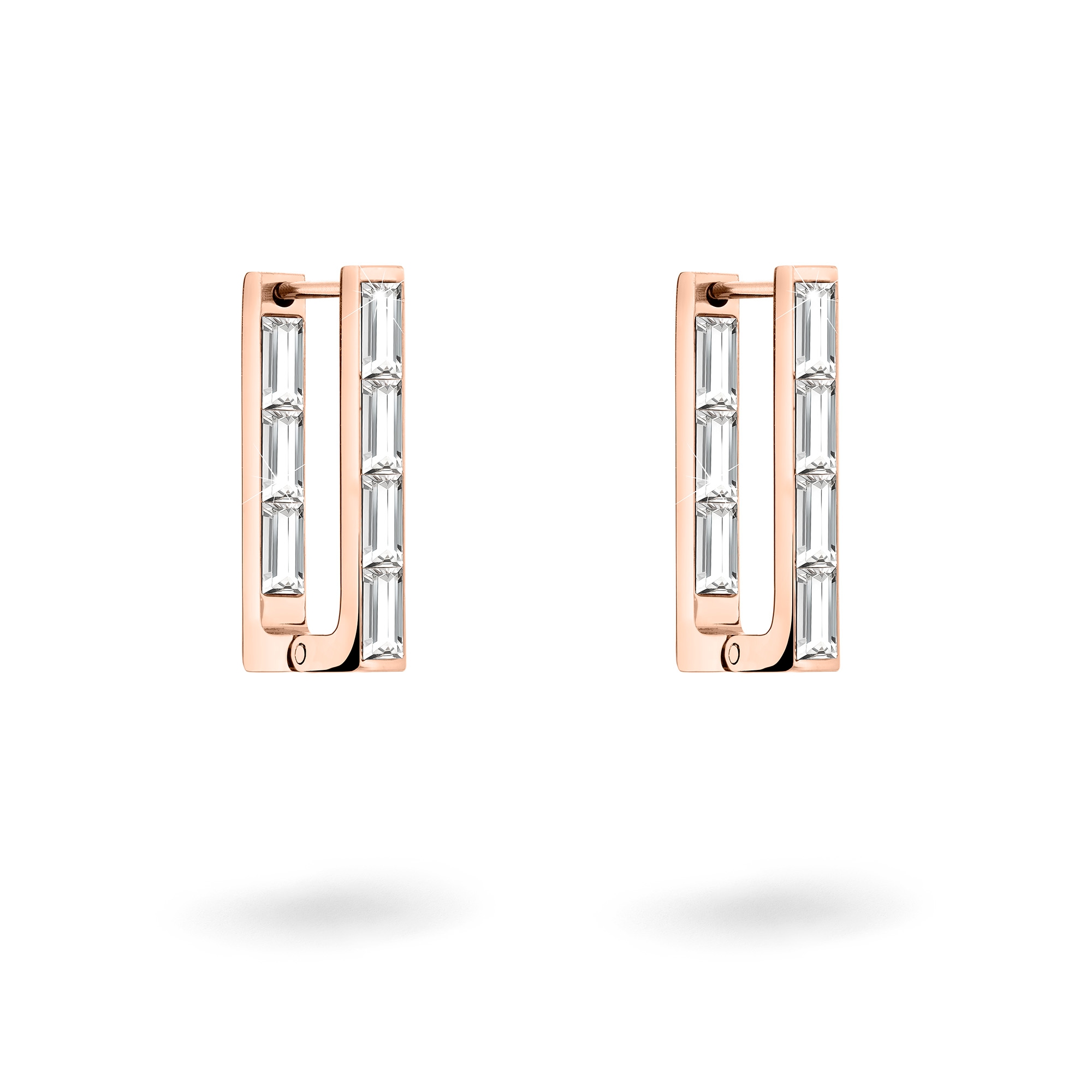Liebeskind Berlin Paar Creolen »Schmuck Geschenk Edelstahl Ohrringe Sparkling Link, LJ-1464, LJ-1465«, mit Zirkonia (synth.)