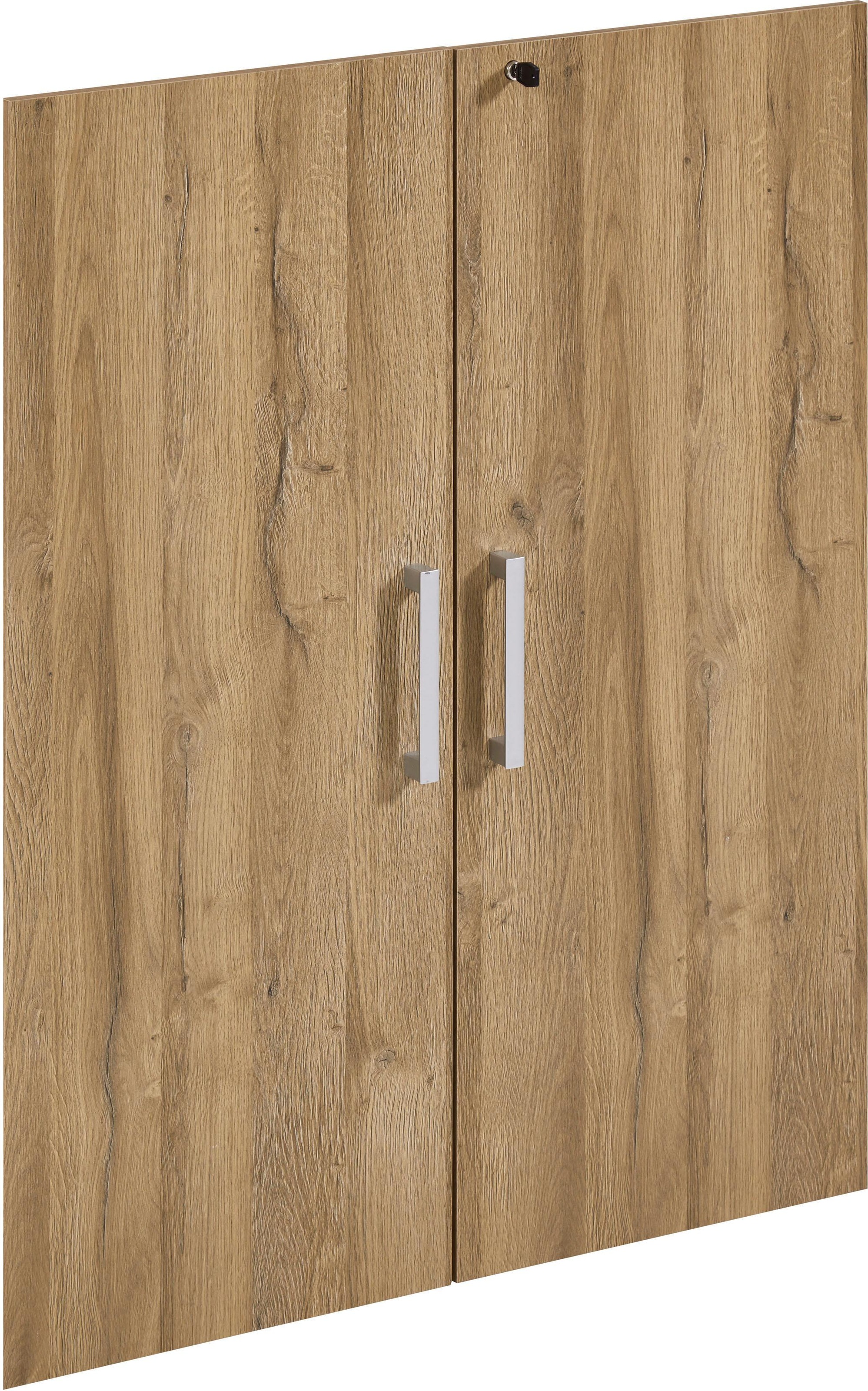 Schranktür FMD, braun, Holzwerkstoff, Schranktüren, "Calvi", abschließbar