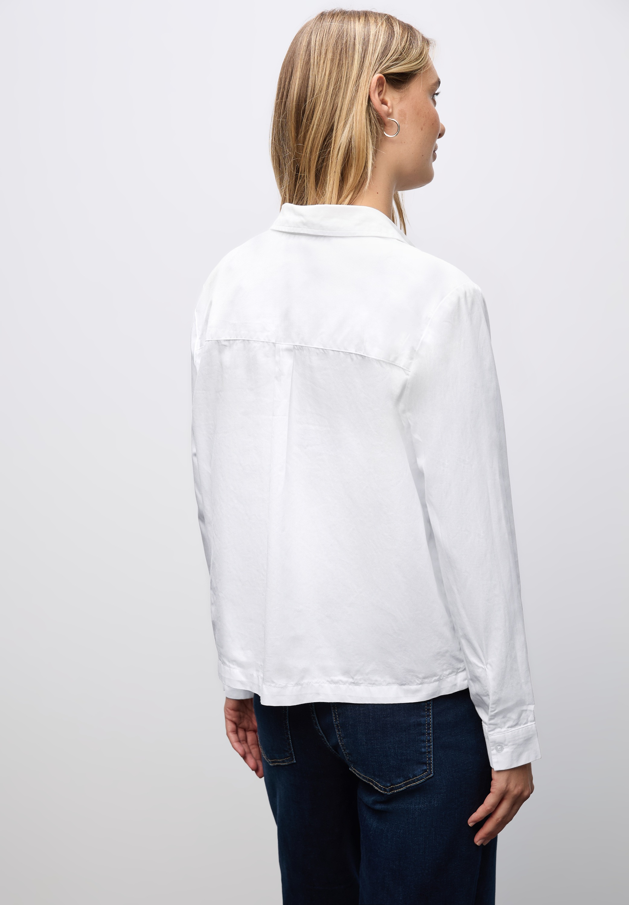 STREET ONE Hemdbluse, aus reiner Baumwolle