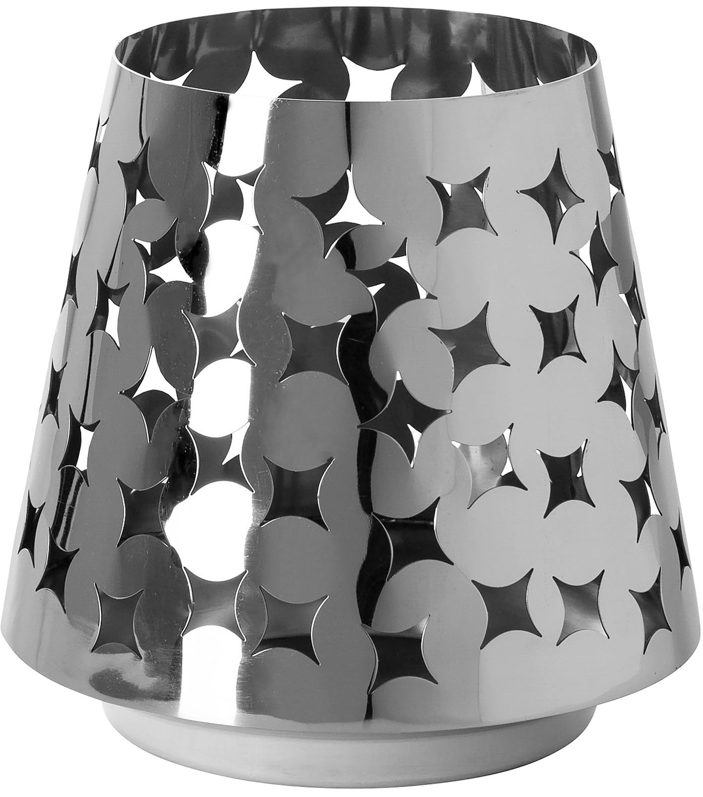 Fink Windlicht "Kerzenhalter LUMA" aus Edelstahl, mit ausgestanzten Cut-Out günstig online kaufen