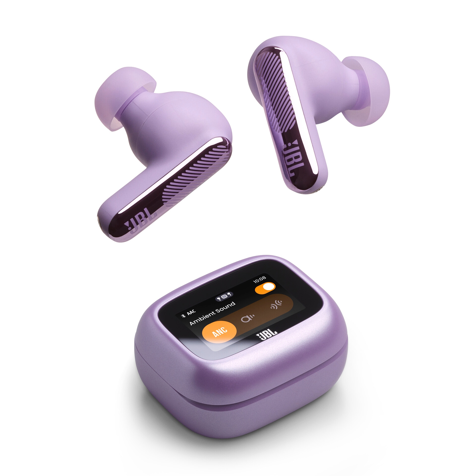 JBL wireless In-Ear-Kopfhörer "LIVE BEAM 4", lila, B:10,5cm H:4,5cm T:16,5cm, Kopfhörer, Kabellose Ohrhörer mit Noise-Cancelling-Funktion - Einheitsgr