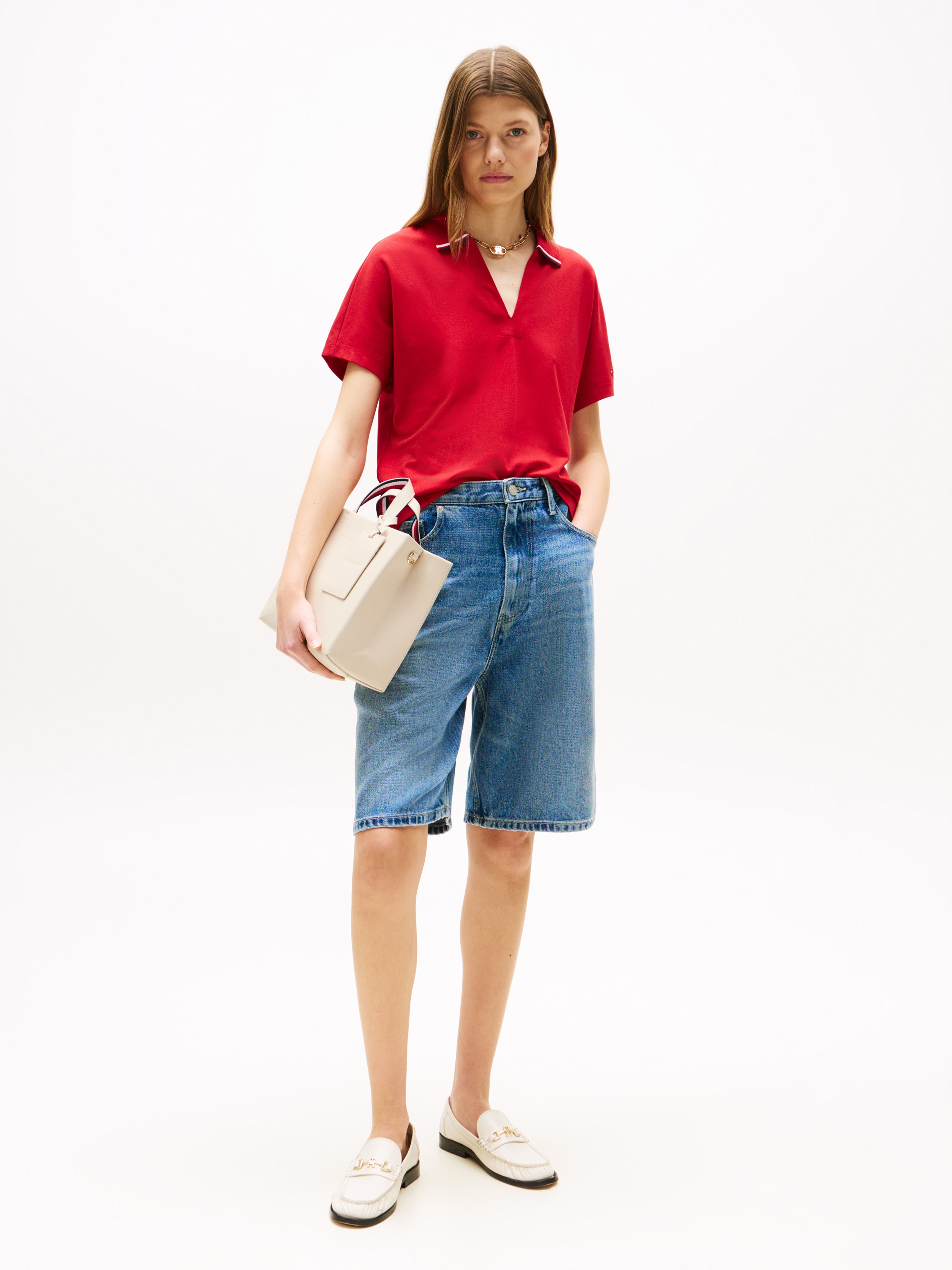 Tommy Hilfiger Henkeltasche "TH ESTABLISHED MED SHOPPER", Damen-Umhängetasc günstig online kaufen