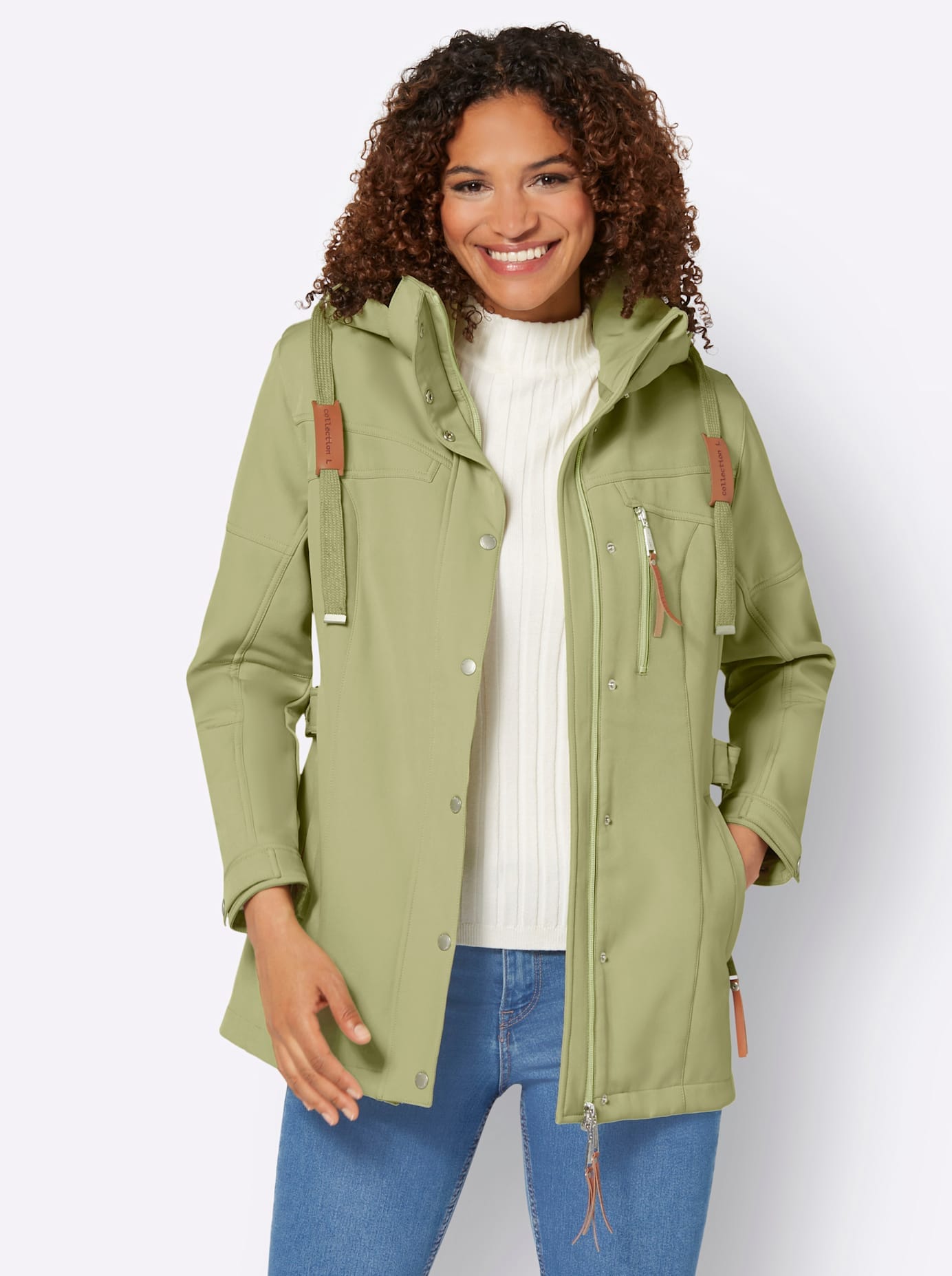 Casual Looks Softshelljacke, mit Kapuze