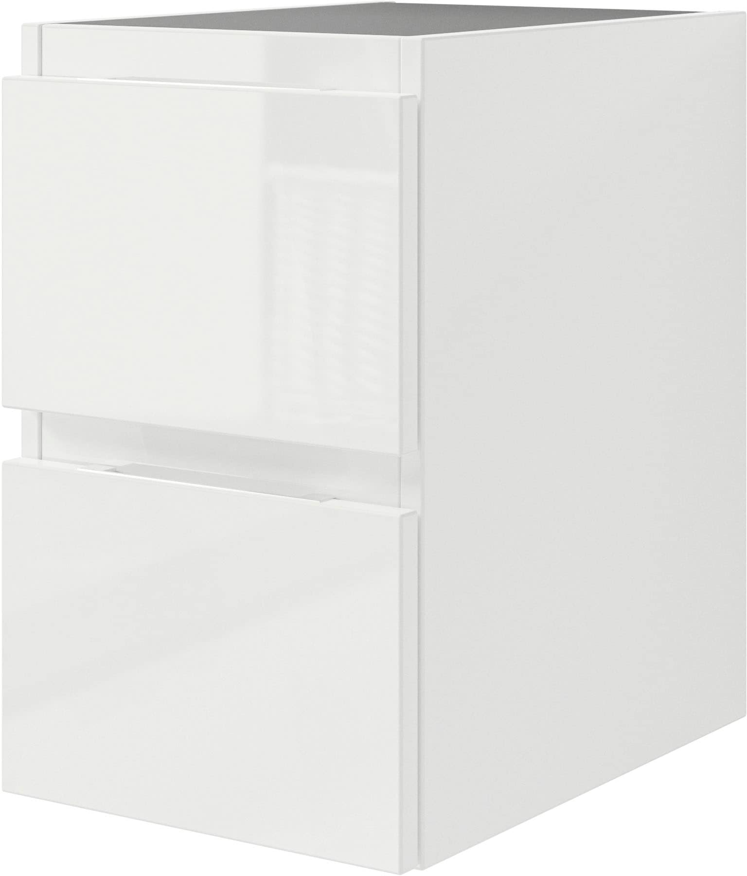 Saphir Badmöbel-Set »Serie 4035 2-teilig, Keramik-Aufsatzbecken mit LED-Spiegel«, (Set), Waschplatz inkl. Türdämpfer, 120 cm breit, 4 Schubladen, 3 Türen