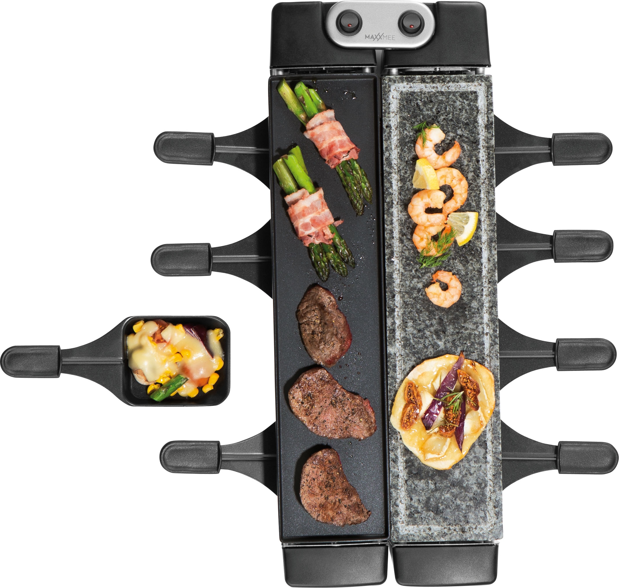 MAXXMEE Raclette »für 8 Personen 1100W«, 8 St. Raclettepfännchen, 1100 W |  BAUR