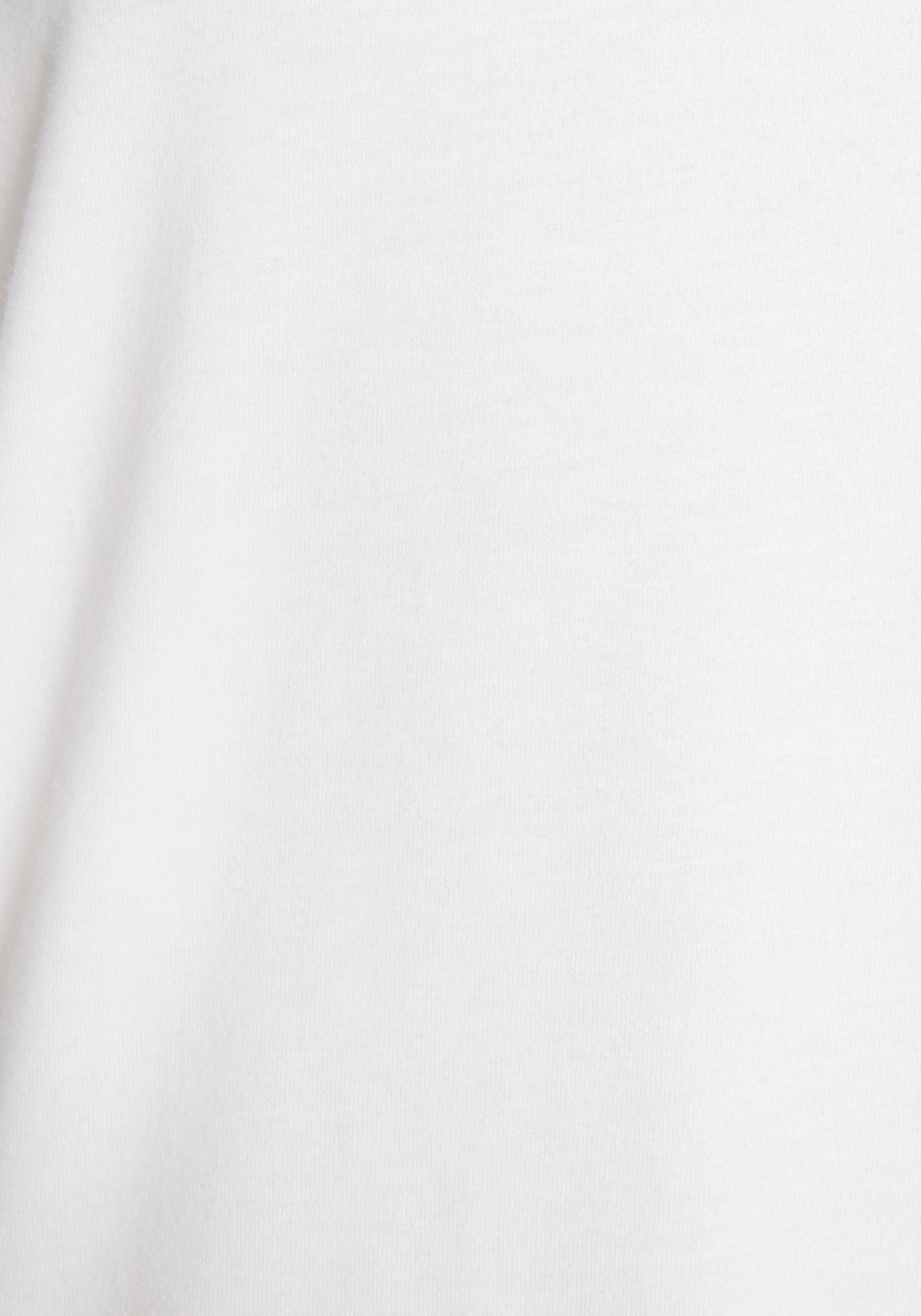 LASCANA Kurzarmshirt mit dezentem Frontdruck, T-Shirt aus Baumwolle, Printshirt, Basic