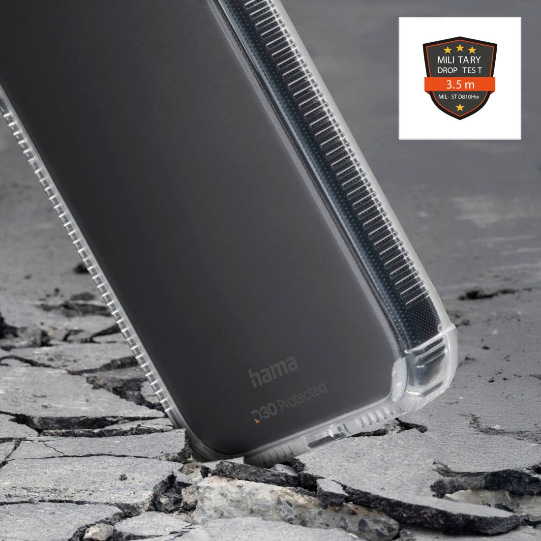 Hama Smartphone-Hülle »Handyhülle mit D3O-Technologie für Samsung Galaxy S26 FE« Smartphones D3O-Technologie, Fallschutz bis 3,5 m, 4H-Kratzschutz