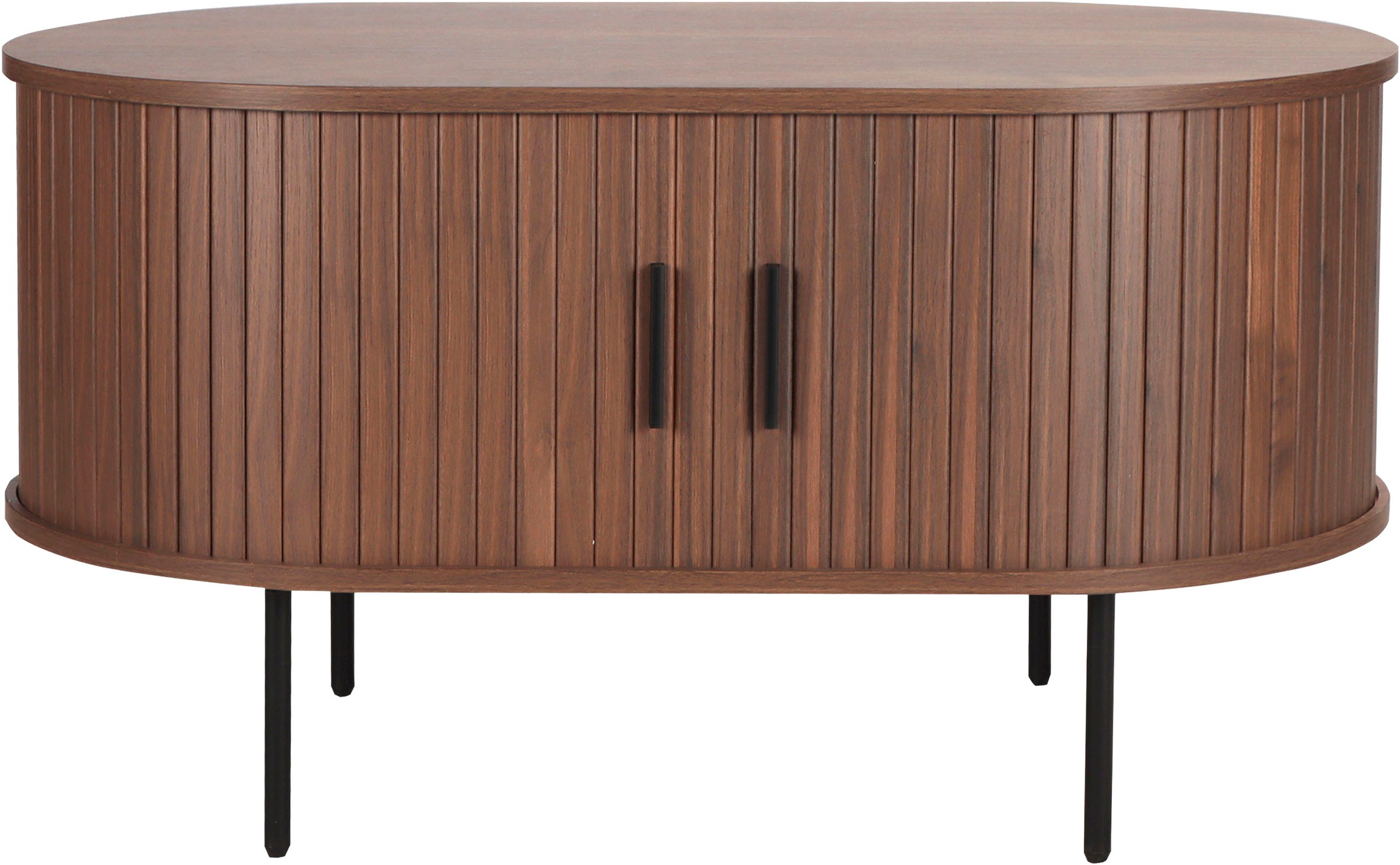 Table basse home affaire MÖBILIA Noir/Noyer 100x60x55cm 2