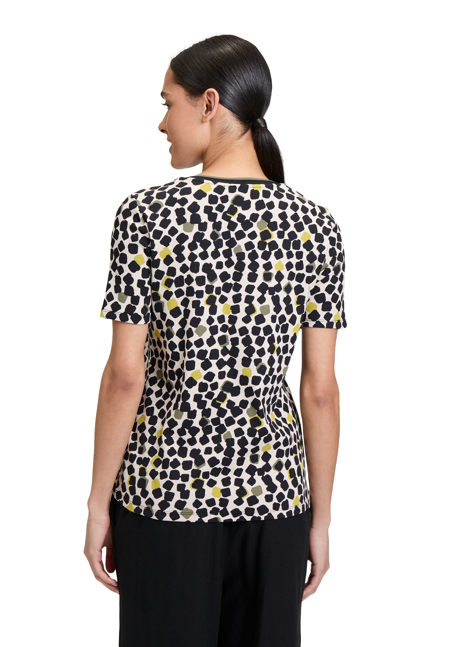 Betty Barclay Kurzarmshirt »Betty Barclay Basic Shirt mit Print«, (1 tlg.), Rippbündchen