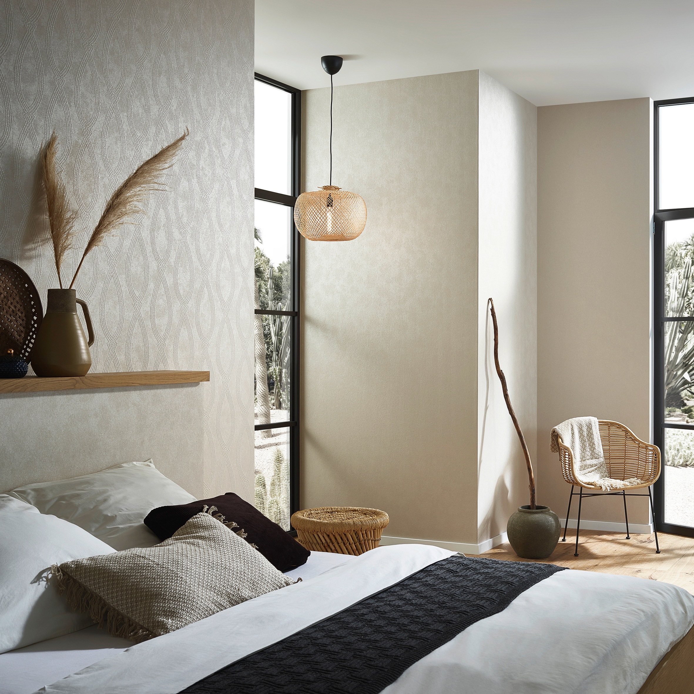 Marburg Vliestapete, ornamental, Ornament, moderne Tapete für Wohnzimmer Schlafzimmer Küche