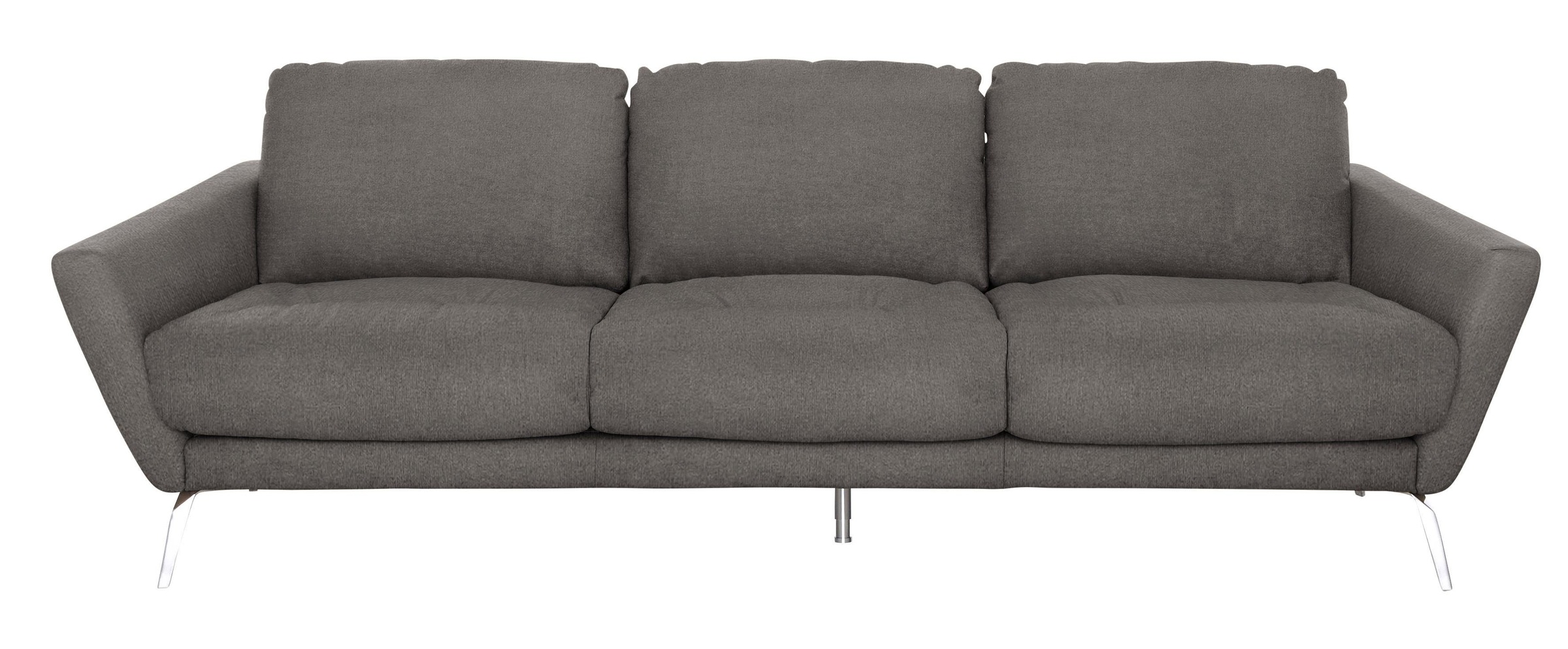 W.SCHILLIG Big-Sofa »softy«, mit dekorativer Heftung im Sitz, Füße Chrom glänzend
