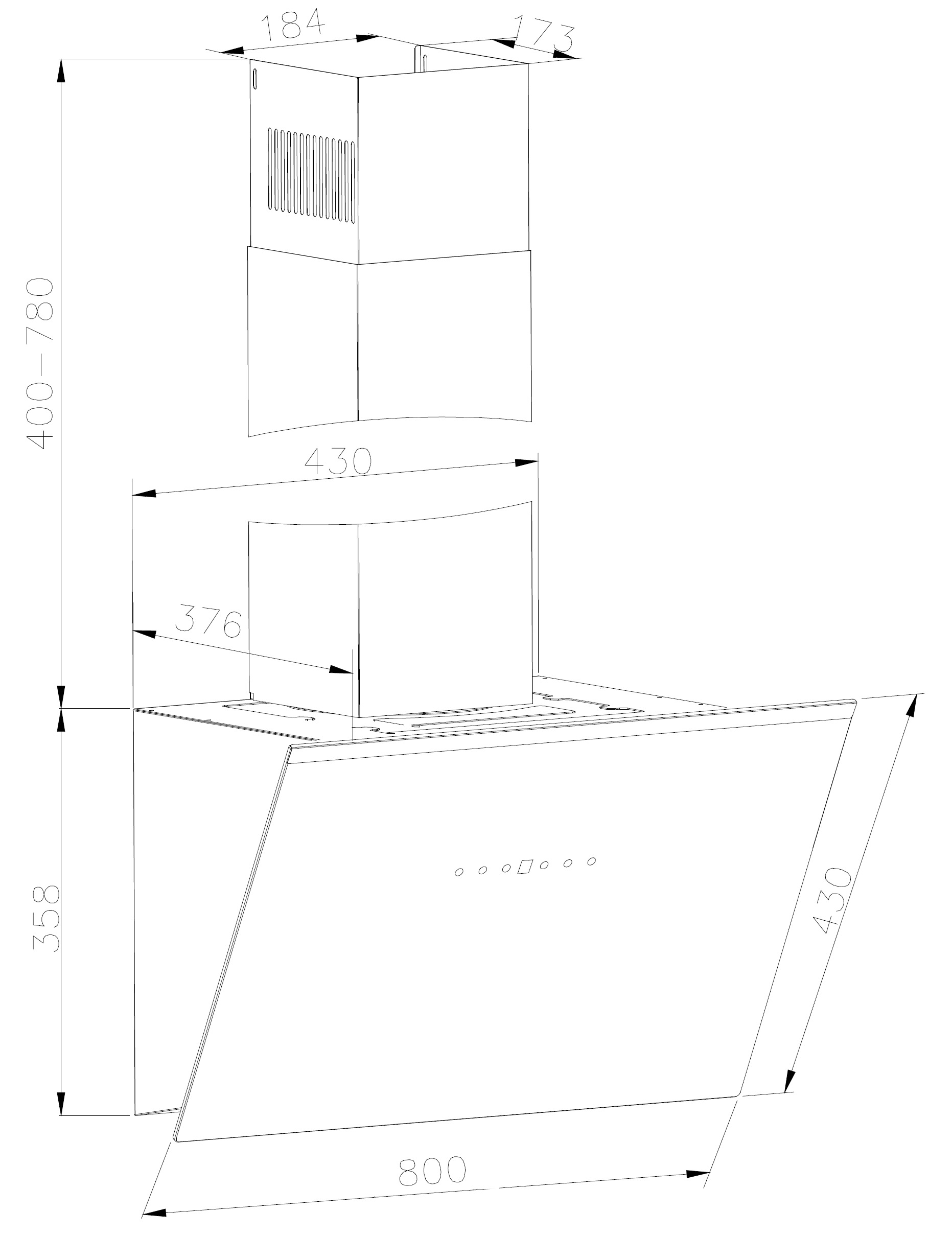 Amica Kaminhaube »KHF 684 730 S HC« Stil trifft Freiheit – mit HoodConnect Pro flexibel kochen