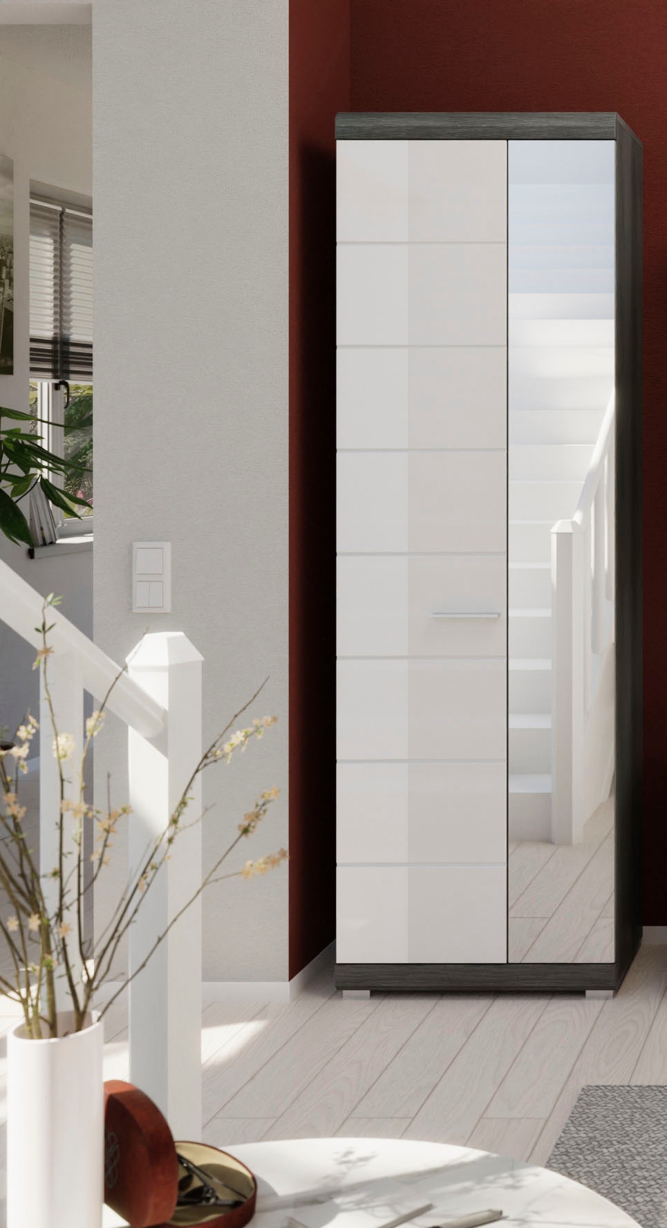 INOSIGN Garderobenschrank "SIENA, Höhe 197cm, 2 Türen, 4 Einlegeböden, ausz günstig online kaufen