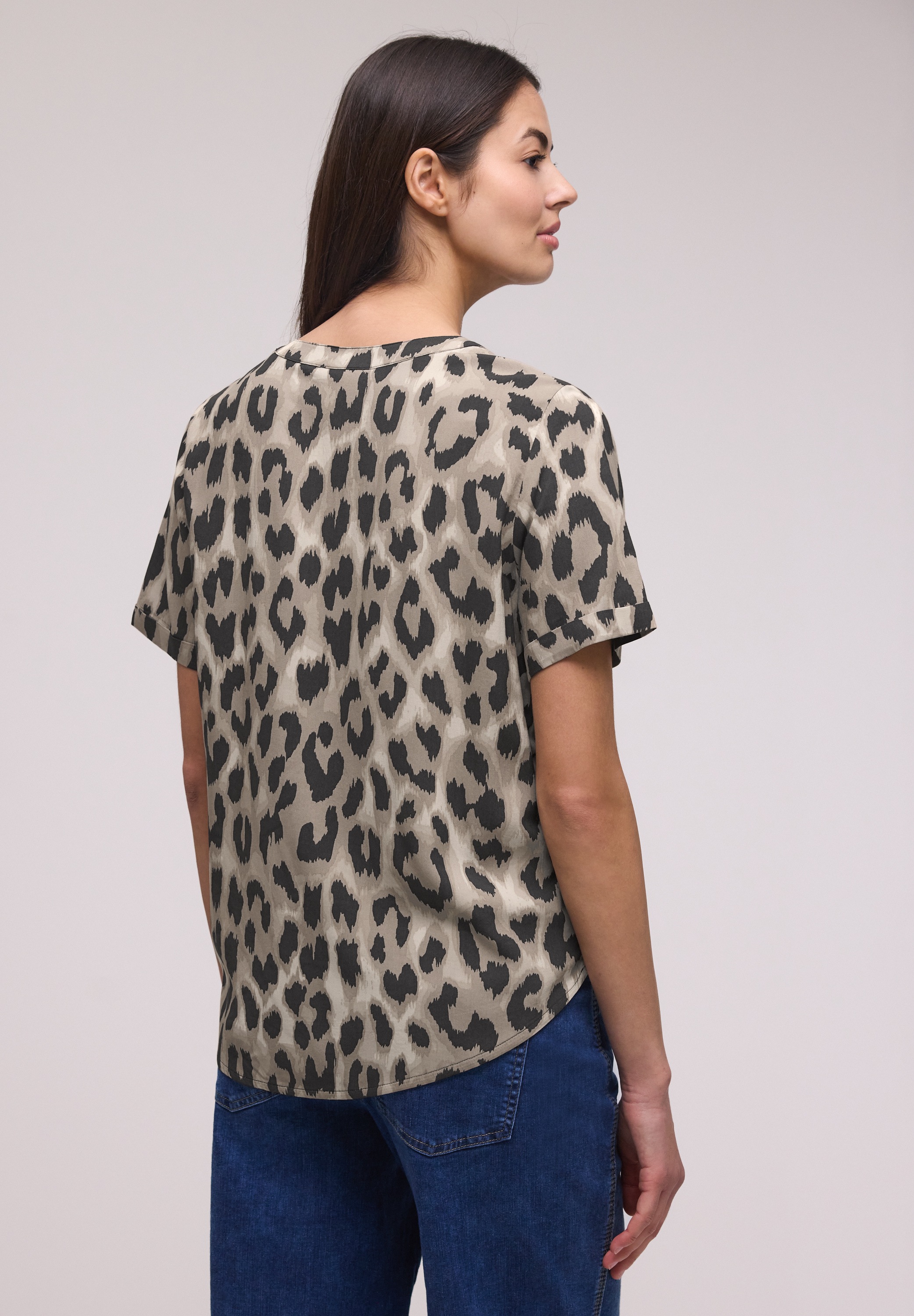 STREET ONE Kurzarmbluse aus softer Viskose günstig online kaufen