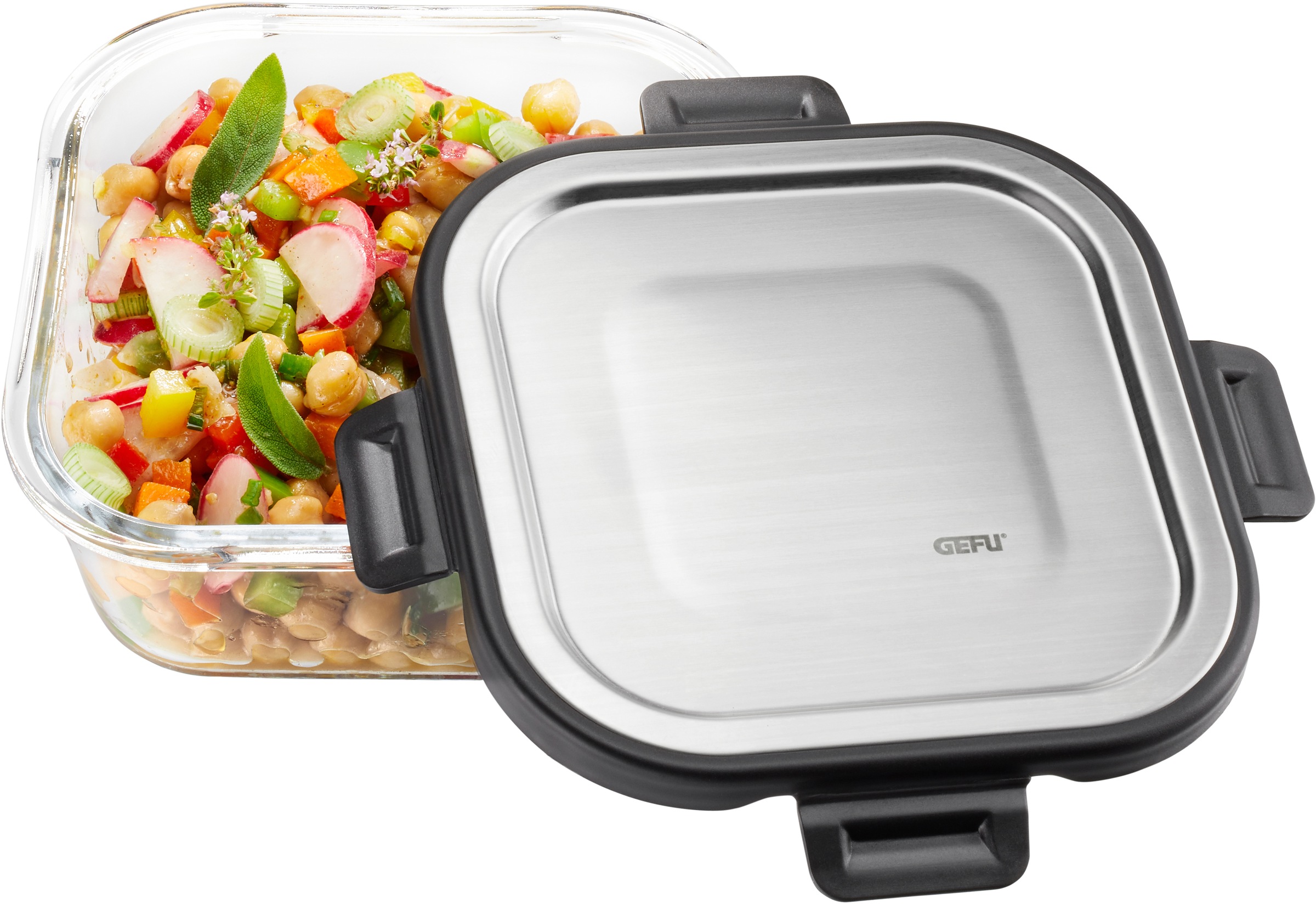 GEFU Frischhaltedose "MILO" 1 tlg. quadratisch, 800 ml günstig online kaufen