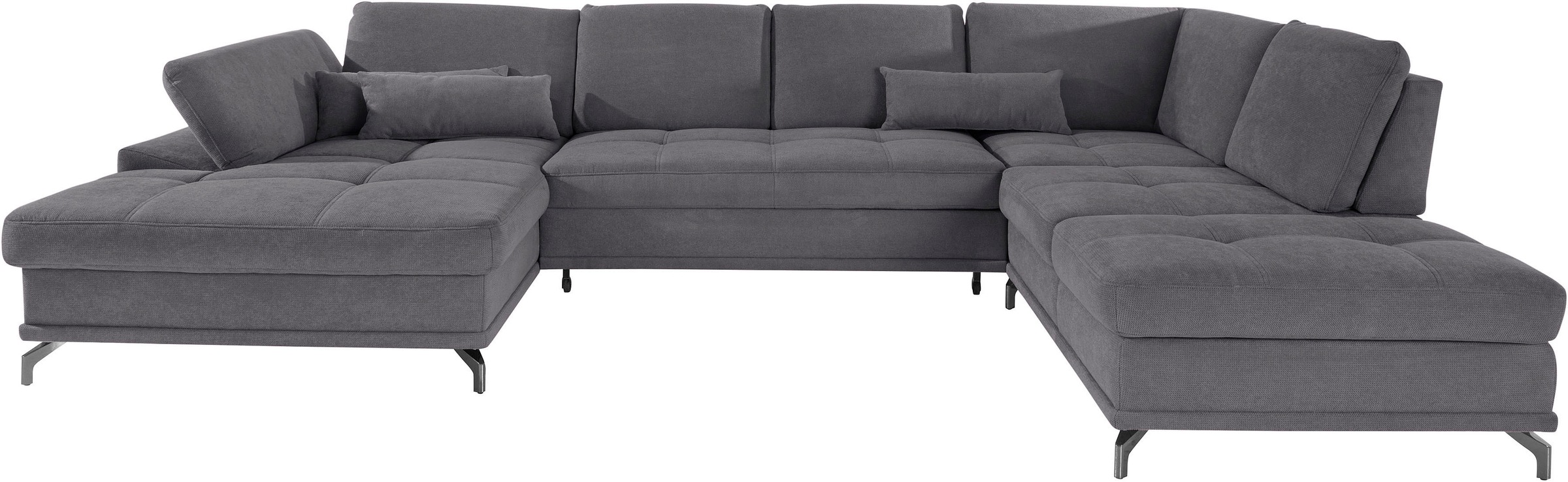 OTTO home Wohnlandschaft "Costello U-Form, B: 363 cm mit Sitztiefen-, Armte günstig online kaufen